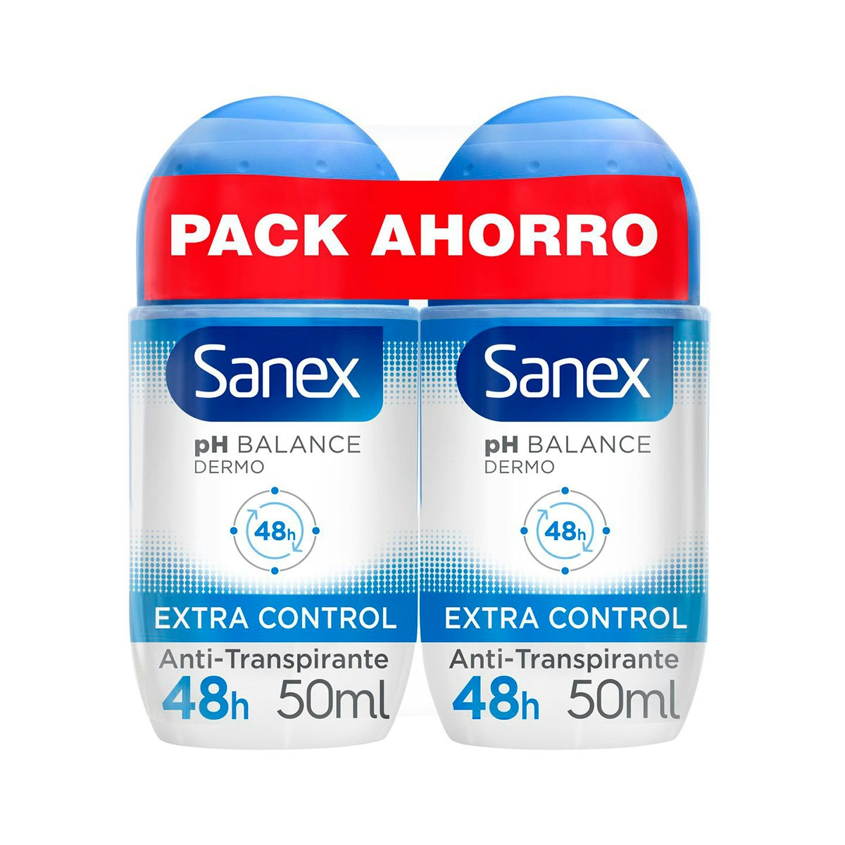 Desodorante Roll-On Extra Control Duplo Sanex 2x50ml