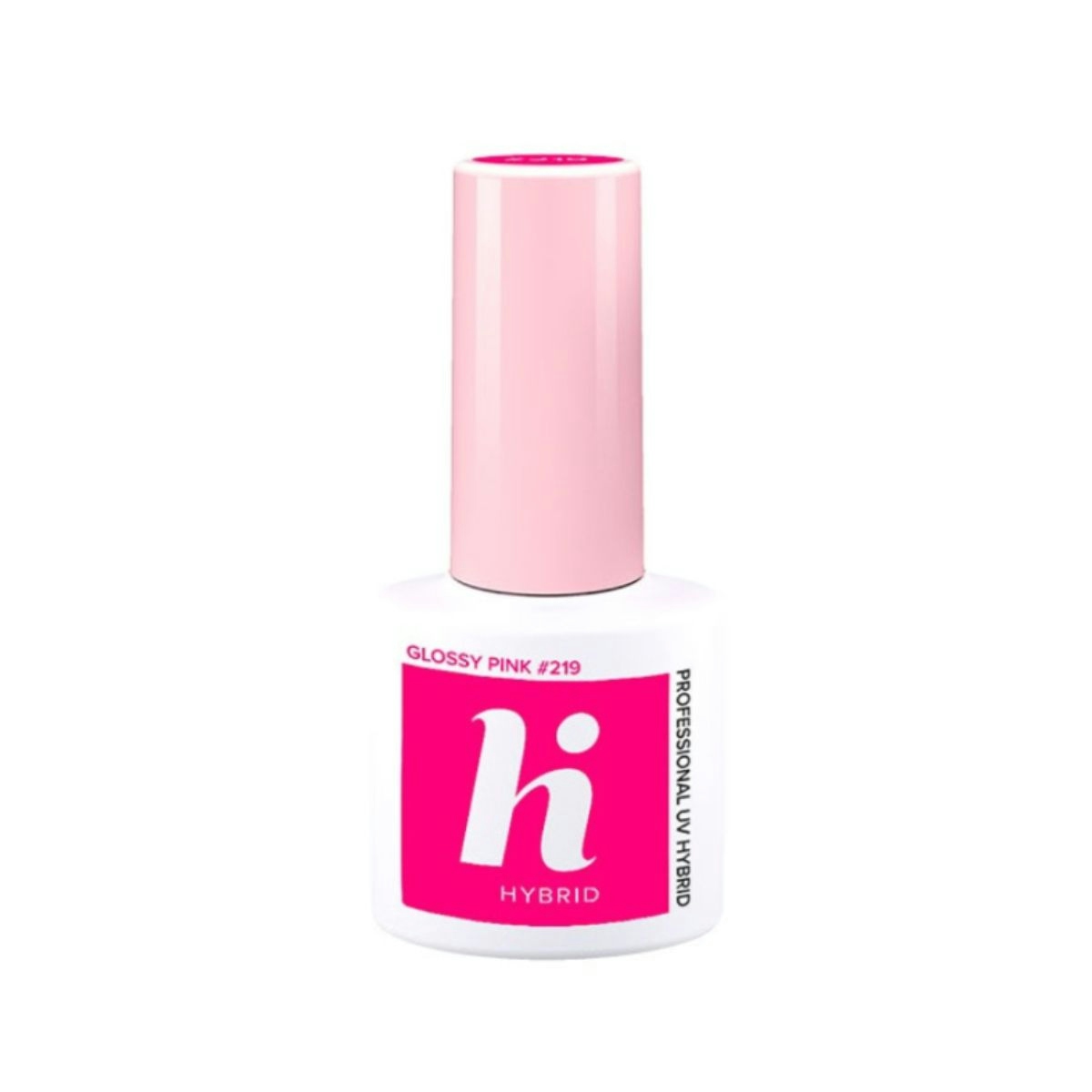Esmalte de uñas semipermanente 219 Glossy Pink Hi Hybrid