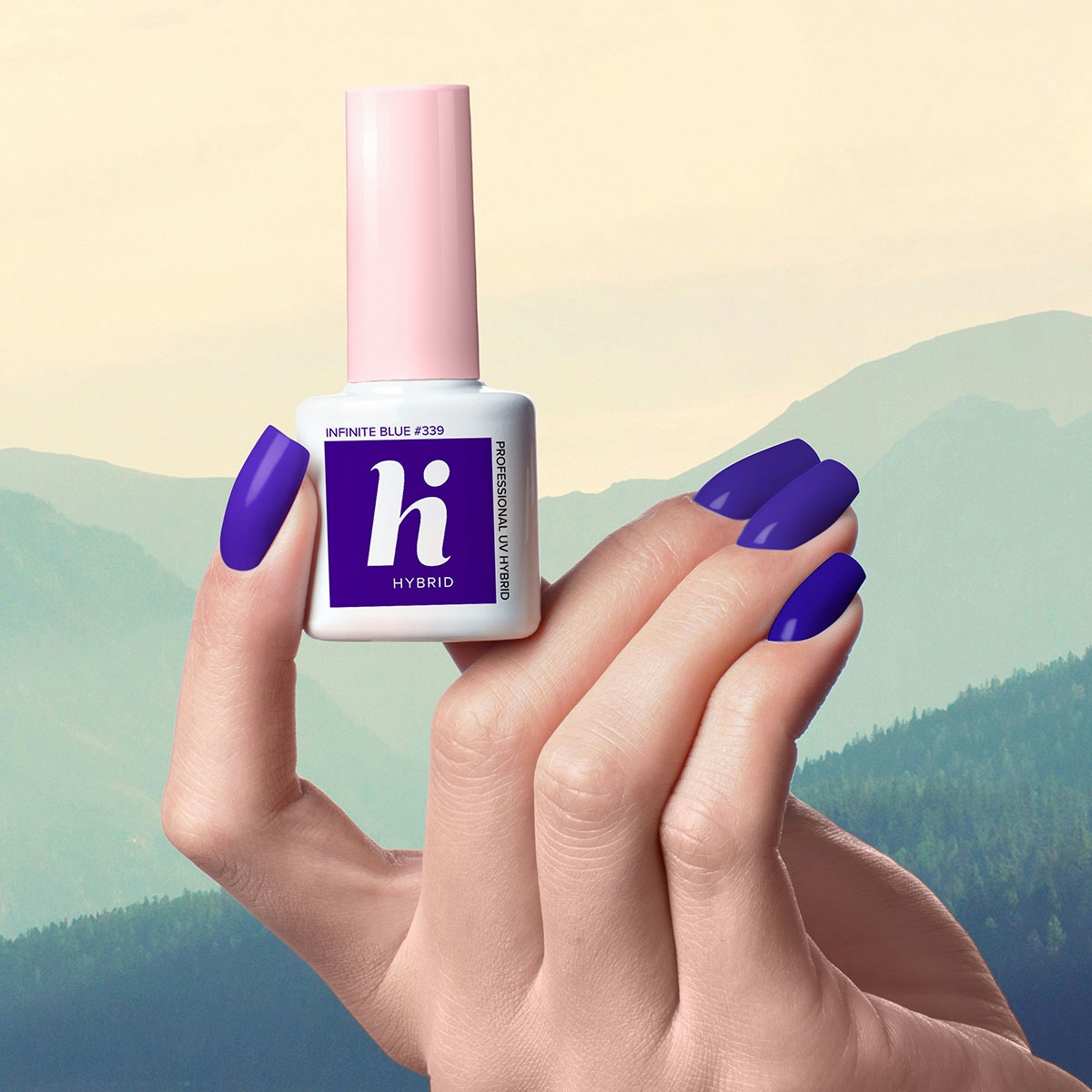 Esmalte de uñas UV gel polish Hi Hybrid Azules