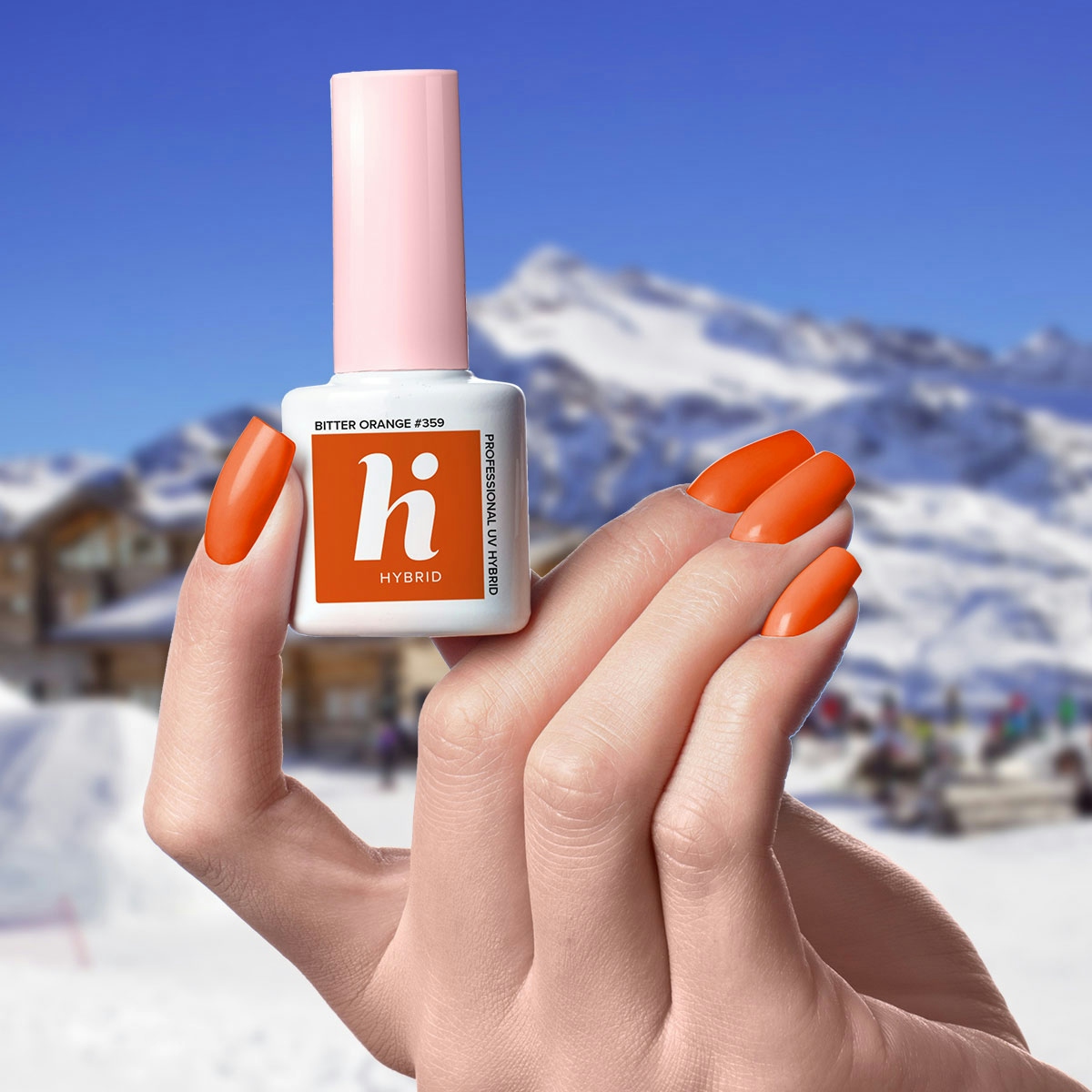 Esmalte de uñas UV gel polish Hi Hybrid Naranja