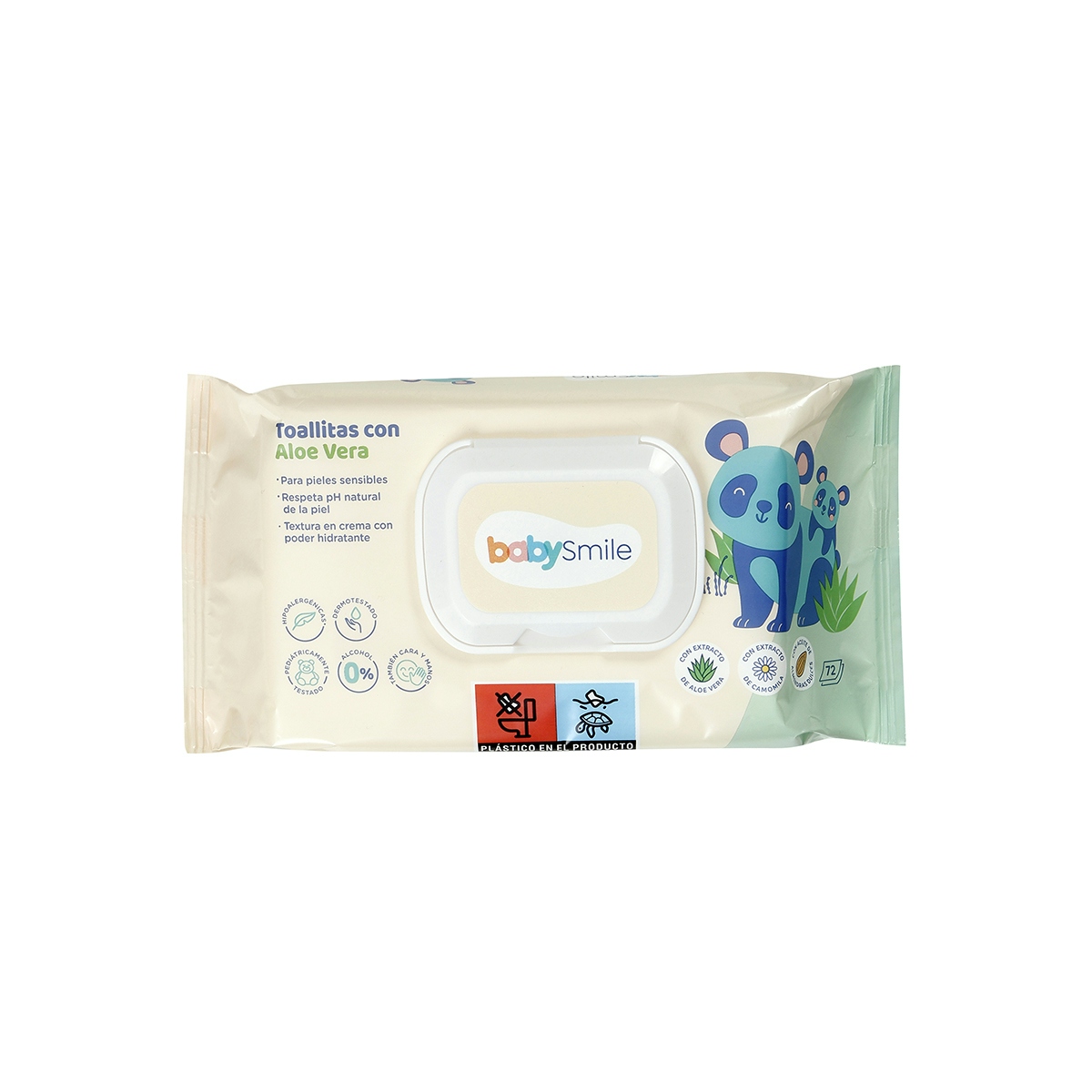 Toallitas Con Aloe Vera BabySmile 72 Uds Toallitas Con Aloe Vera BabySmile 72 Uds 0