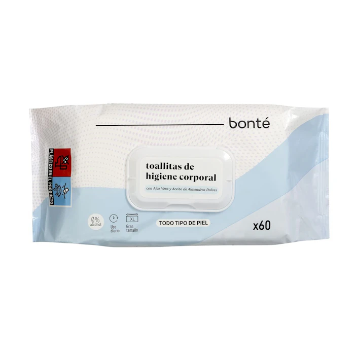 Toallitas De Higiene Corporal Bonté 60 Uds