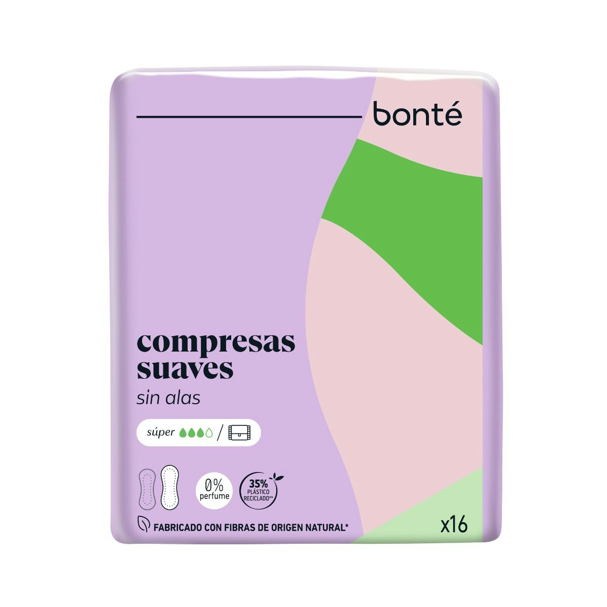 Compresas Suave Super Plegada Bonté 16 Uds Compresas Suave Super Plegada Bonté 16 Uds 0