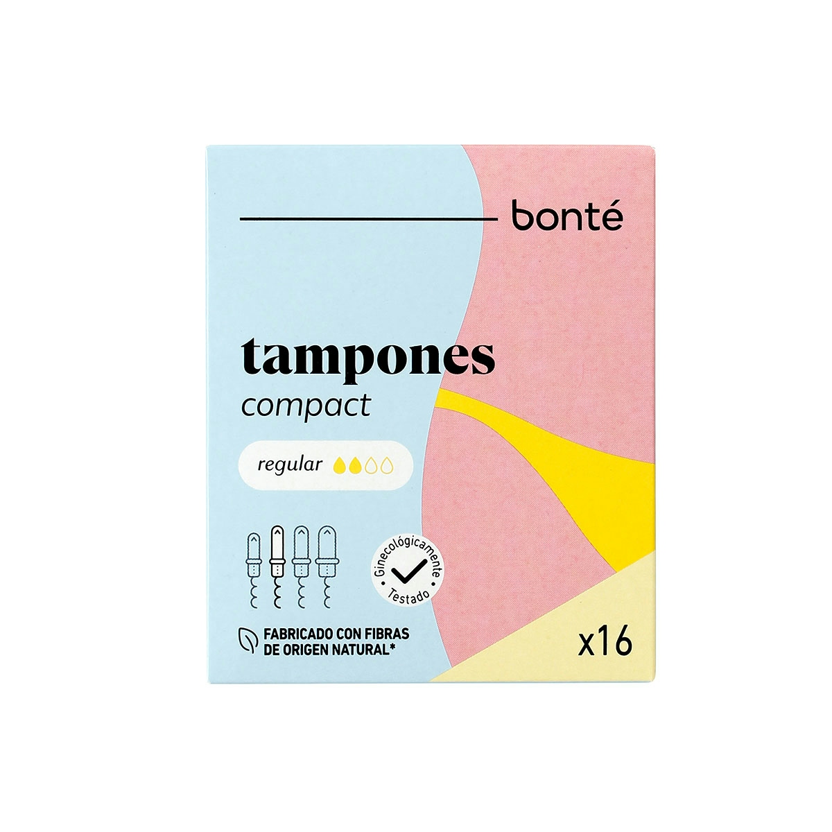 Tampones Normal Con Aplicador Compacto Bonté 16 Uds Tampones Normal Con Aplicador Compacto Bonté 16 Uds 0