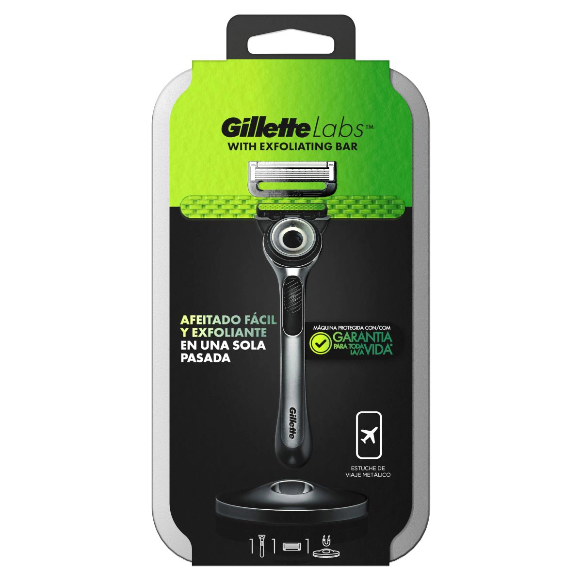 Máquina De Afeitar Con Barra Exfoliante + Estuche Viaje Gillette Labs Máquina De Afeitar Con Barra Exfoliante + Estuche Viaje Gillette Labs 0