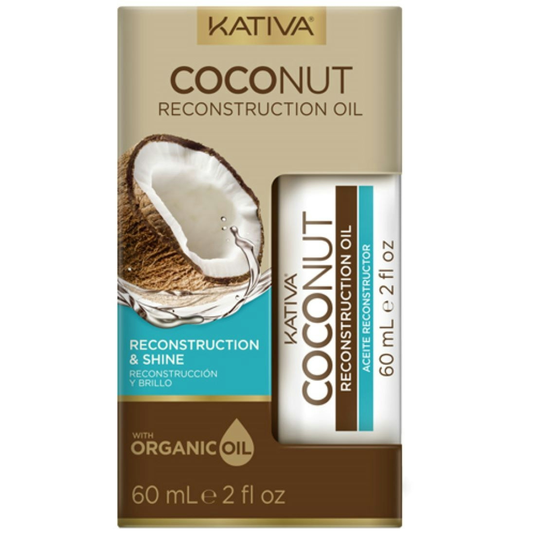 Aceite reconstructor Coconut Kativa 60 ml