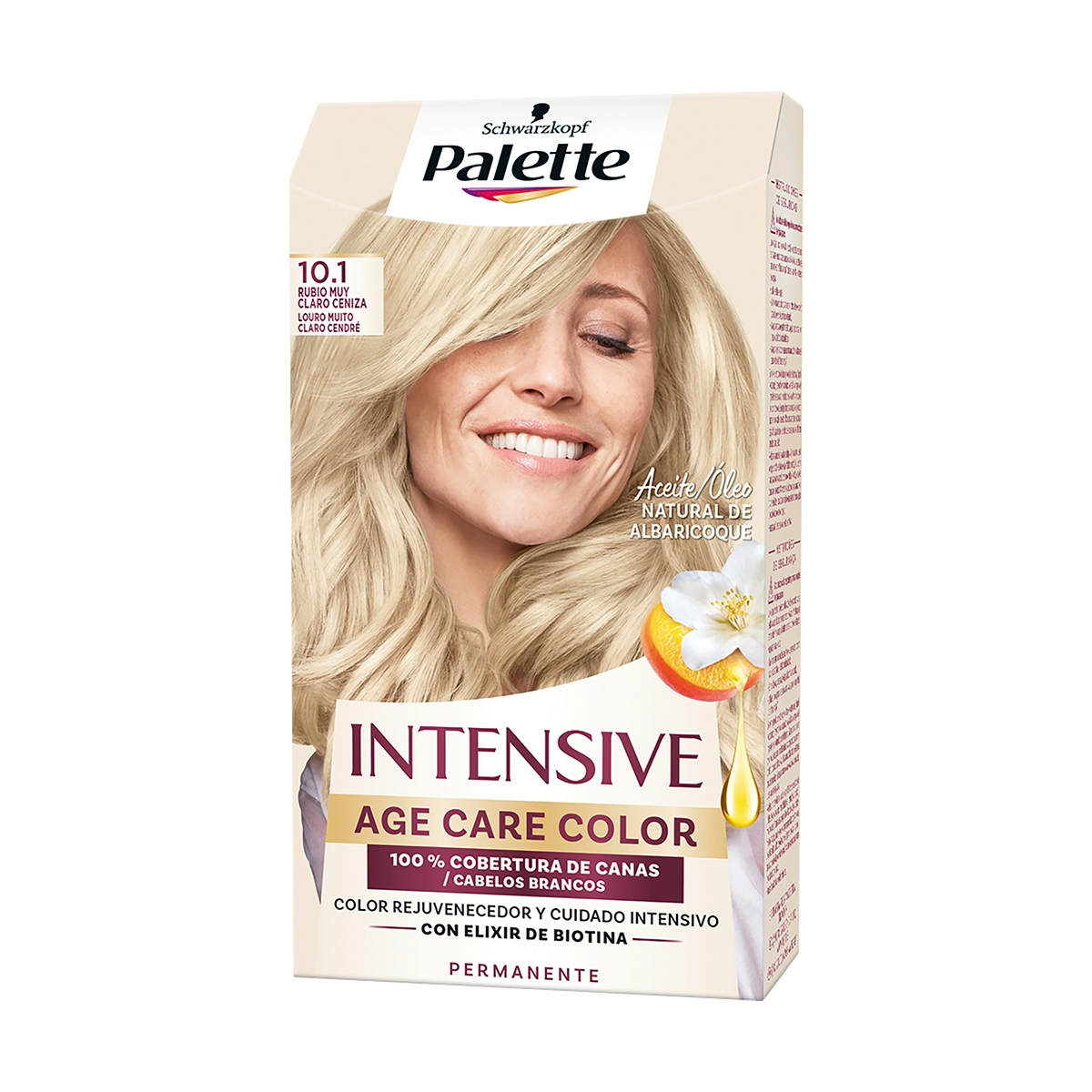 Tinte Intensive Age Color 10.1 Rubio Muy Claro Ceniza Palette 1 Ud