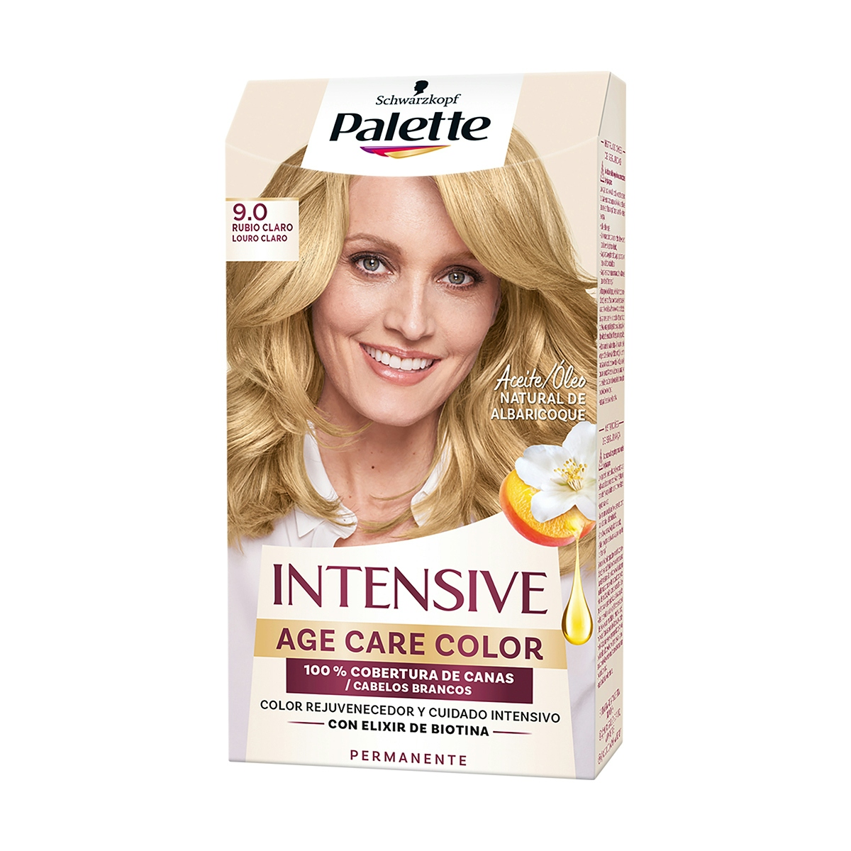 Tinte Intensive Age Color 9.0 Rubio Claro Palette 1 Ud