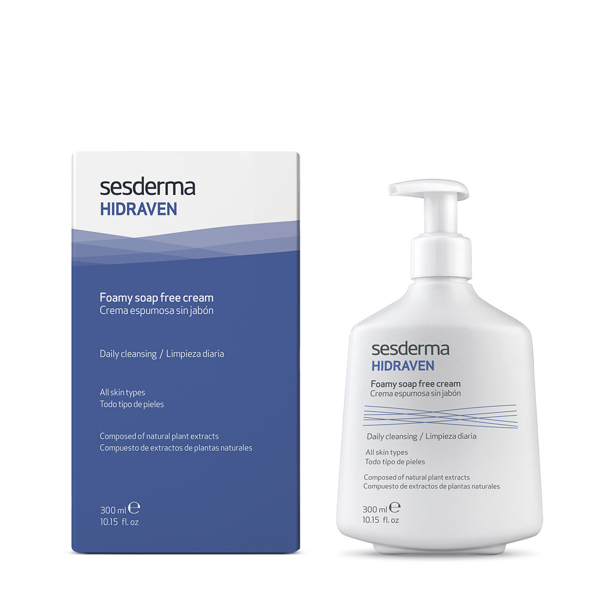 Imagen de Crema Espumosa Sin Jabón Hidraven Sesderma 300Ml