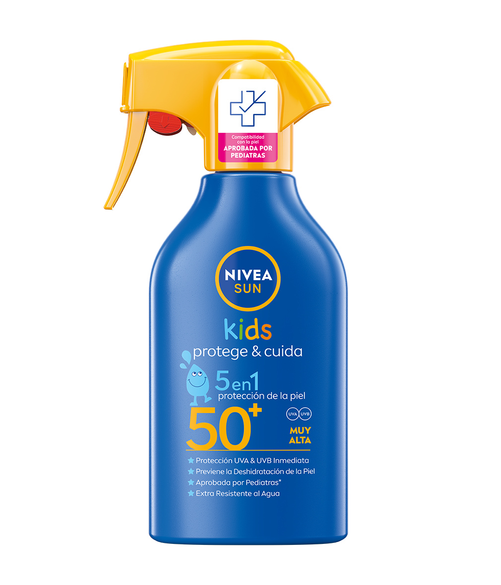 Imagen de Protector Solar Spray Infantil Protege & Cuida SPF 50+ Nivea 270Ml