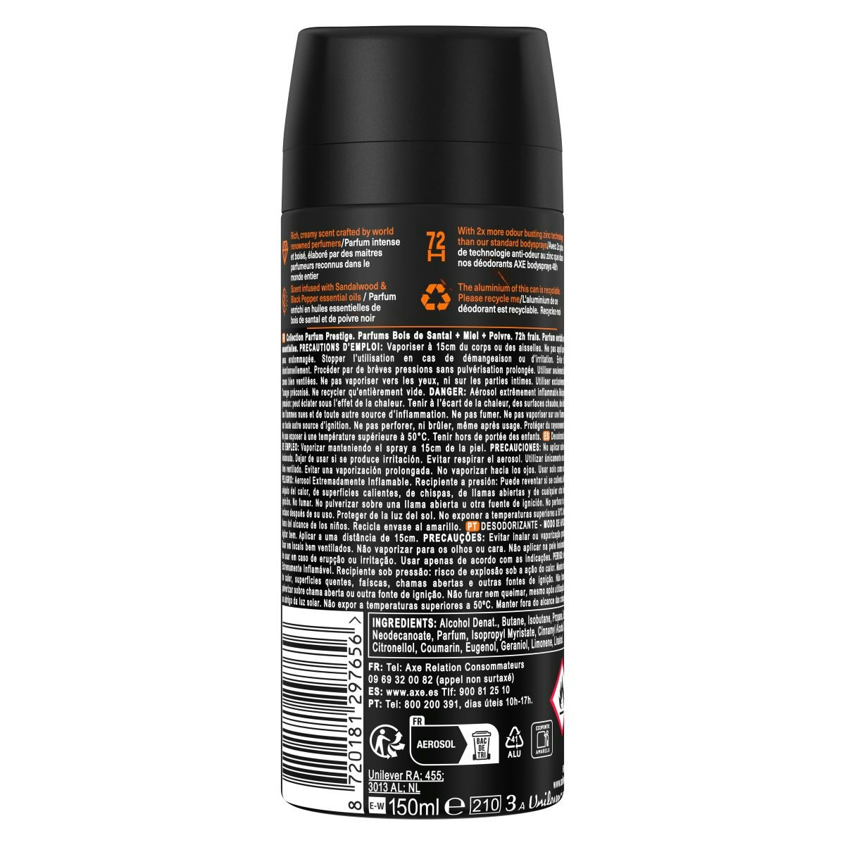 Desodorante Body Spray Copper Axe 150 Ml