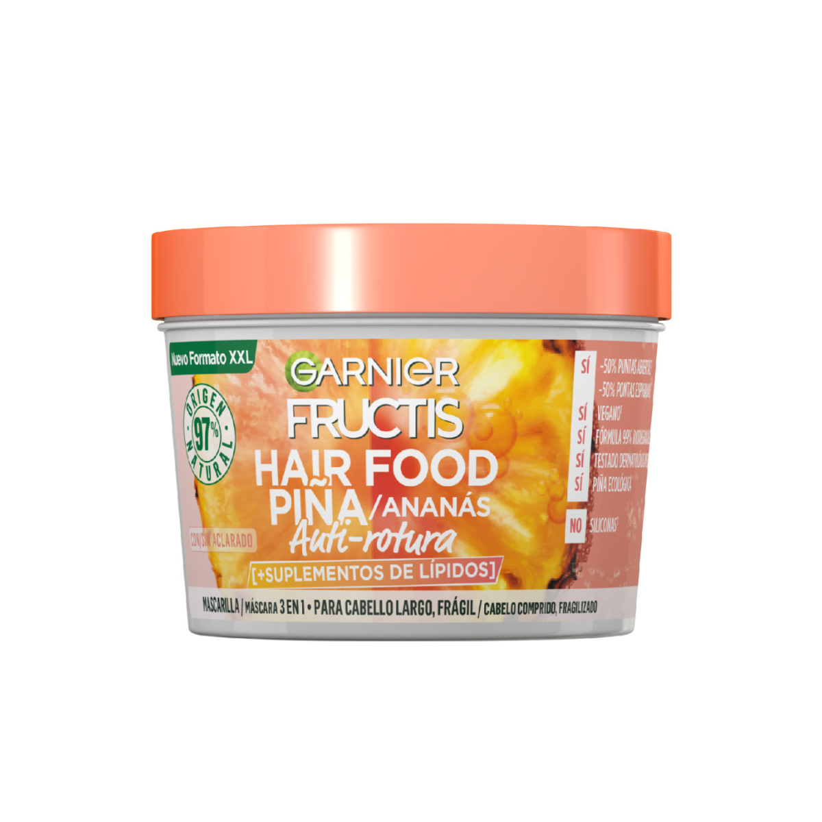 Mascarilla Piña Fructis Hairfood 400 ml