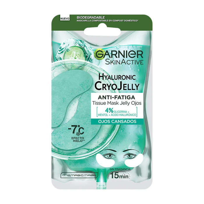 Parches Para Ojos Anti-Fatiga Hialurónico Cryo Jelly Garnier