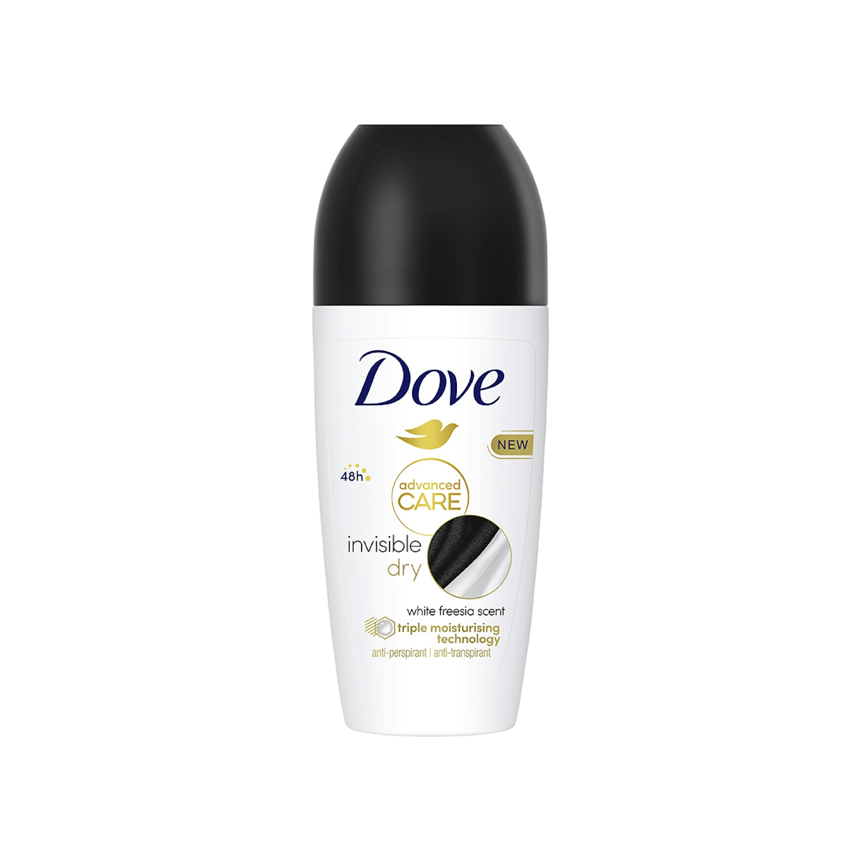 Desodorante Roll-On Invisible Dry Advanced Care Dove 50 Ml