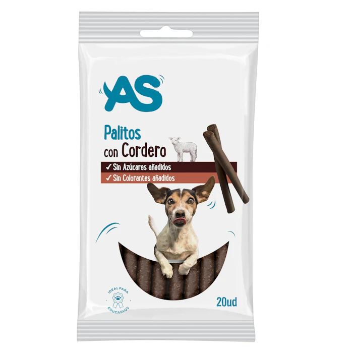 Snack Perros Palitos Cordero AS 20Uds