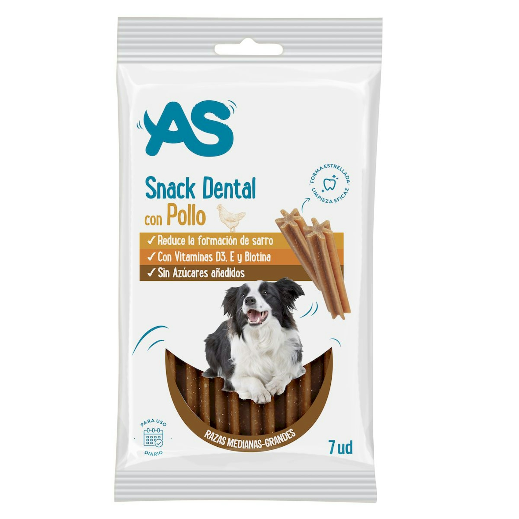 Snack Dental Perro Med/Max AS 180 Gr