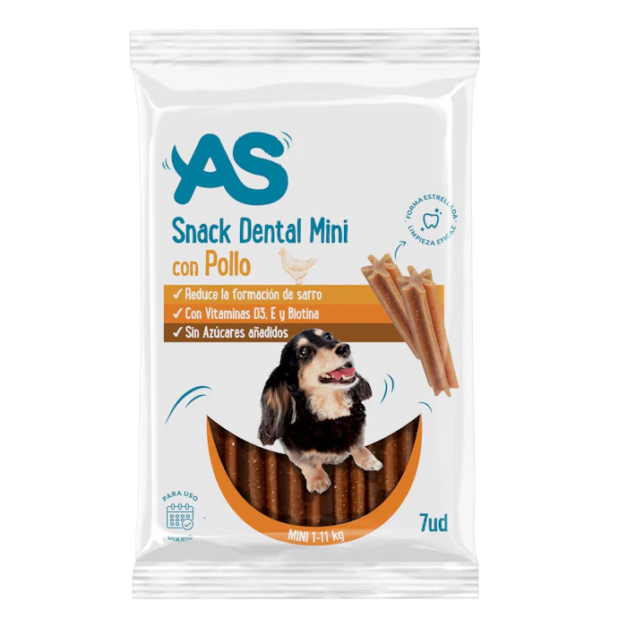 Snack Dental Perros Mini Pollo AS 7Uds