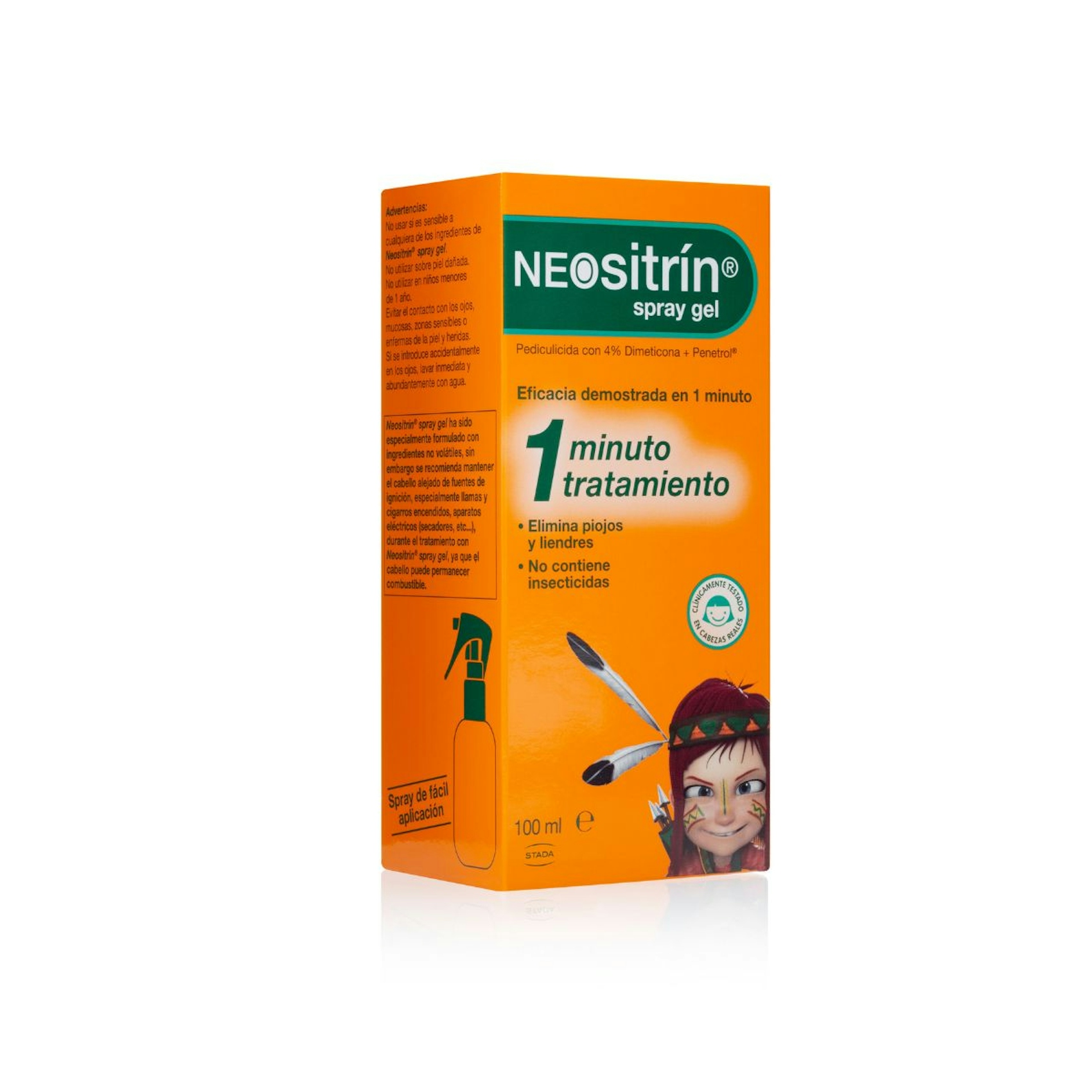 Spray-gel líquido antipiojos Neositrin 100ml