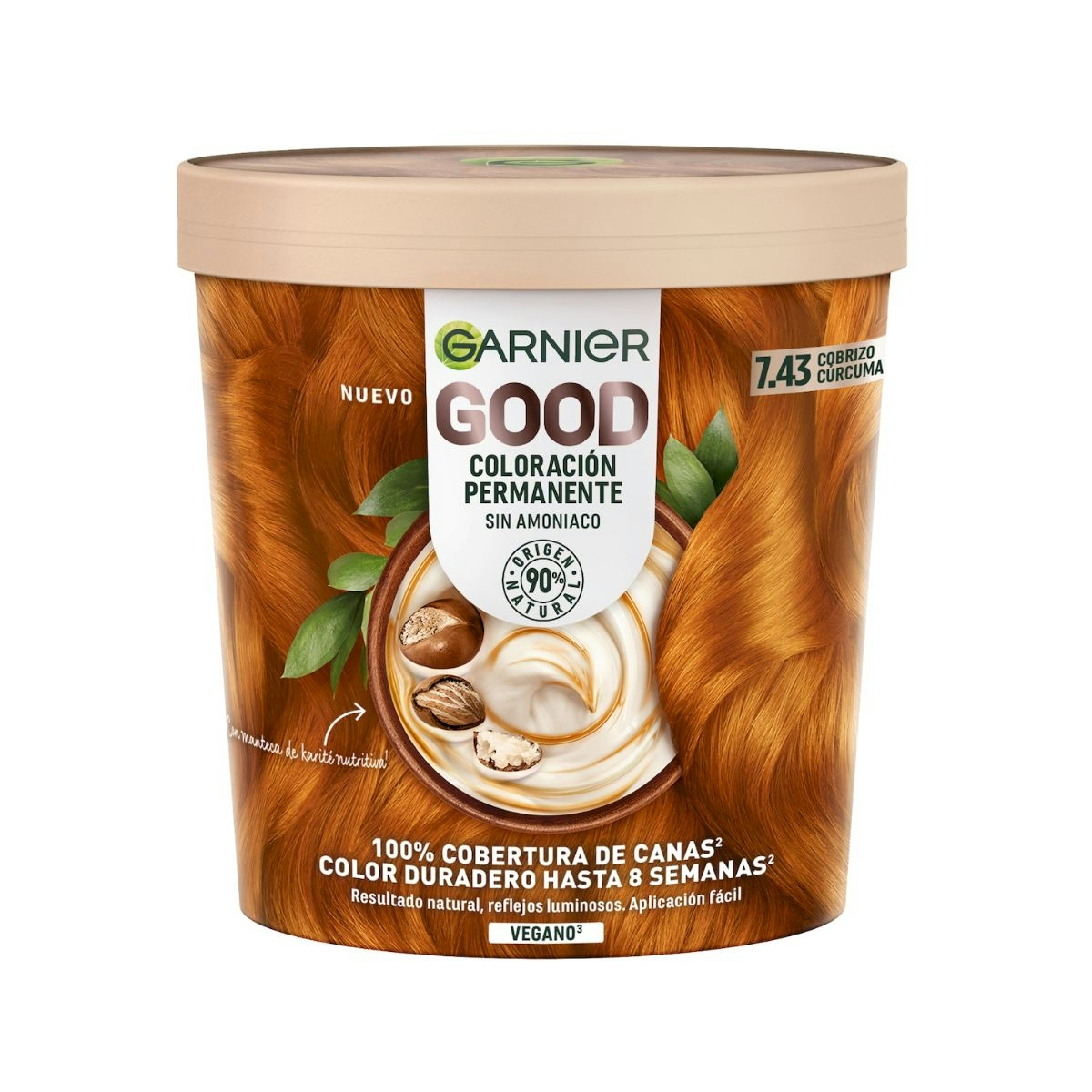 Tinta Permanente Sem Amónia Garnier Good N7.43 Acobreado Cúrcuma Tinta Permanente Sem Amónia Garnier Good N7.43 Acobreado Cúrcuma 0