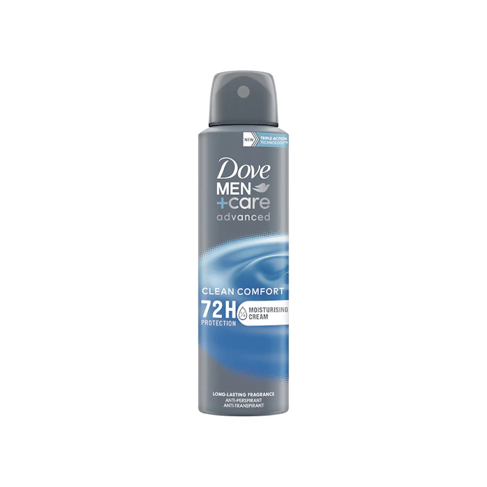 Desodorante Spray +Care Clean Comfort Advanced Dove Men 150Ml