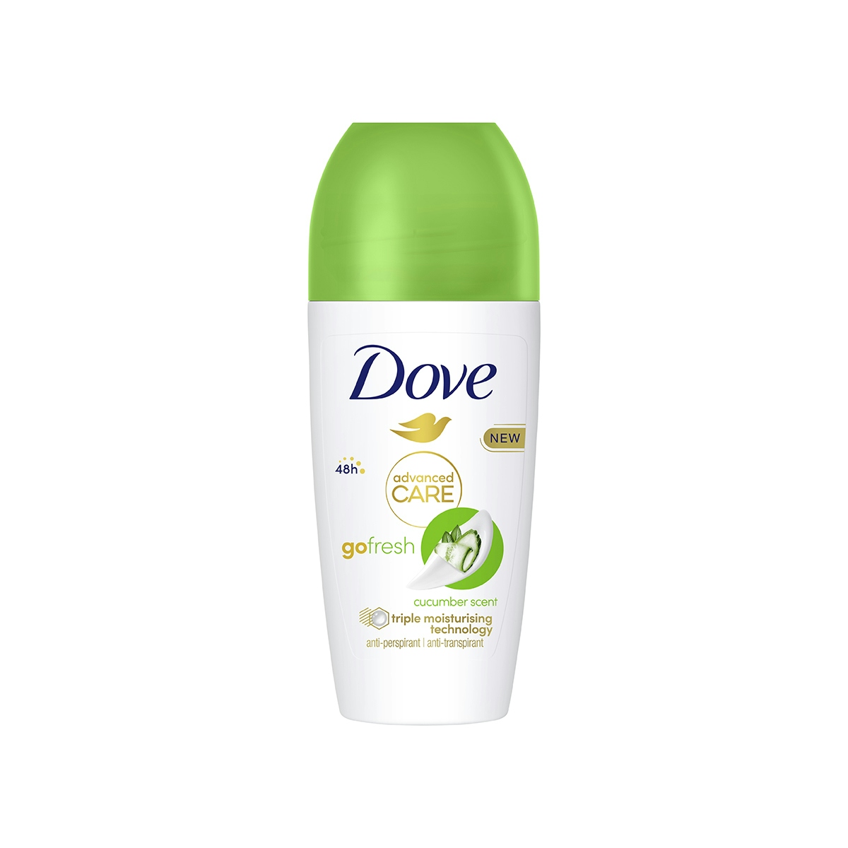Desodorante Roll-On Go Fresh Pepino Advanced Care Dove 50 Ml