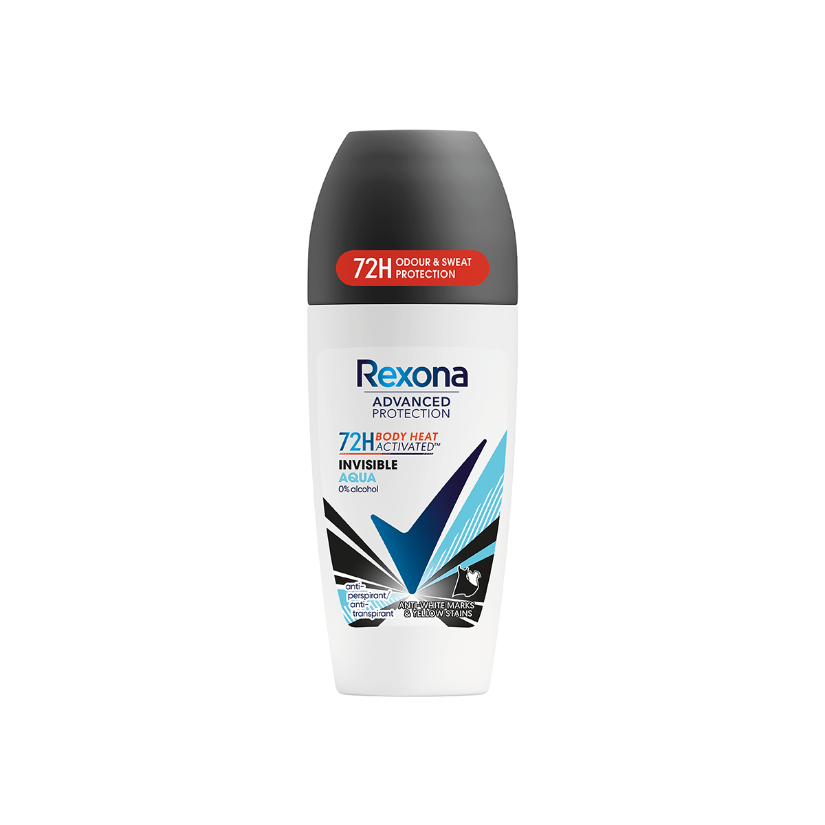Desodorante Roll-On Invisible Aqua Advanced Protection Rexona 50 Ml