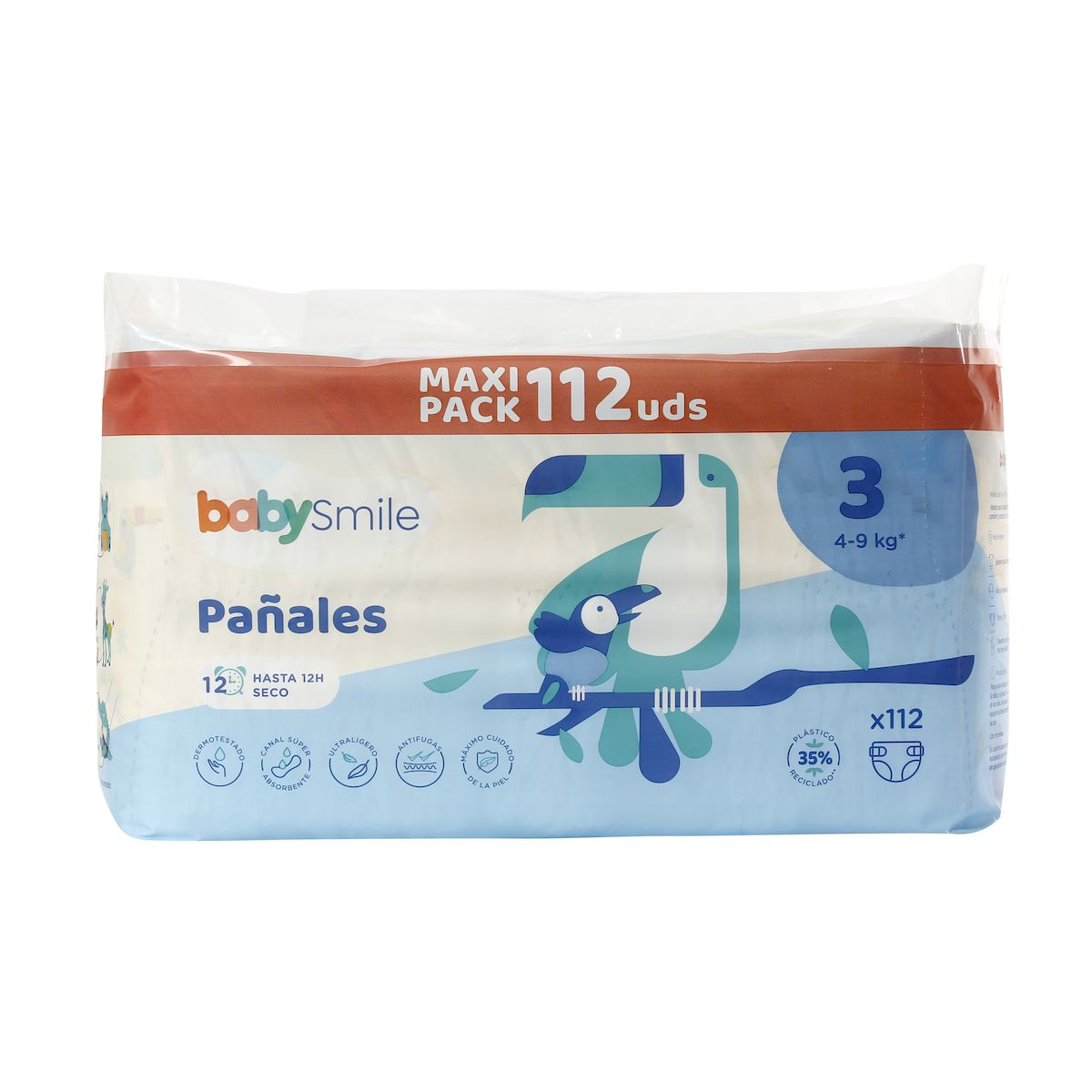 Imagen de Pañales Talla 3 (4-9 Kg) BabySmile 112 Uds