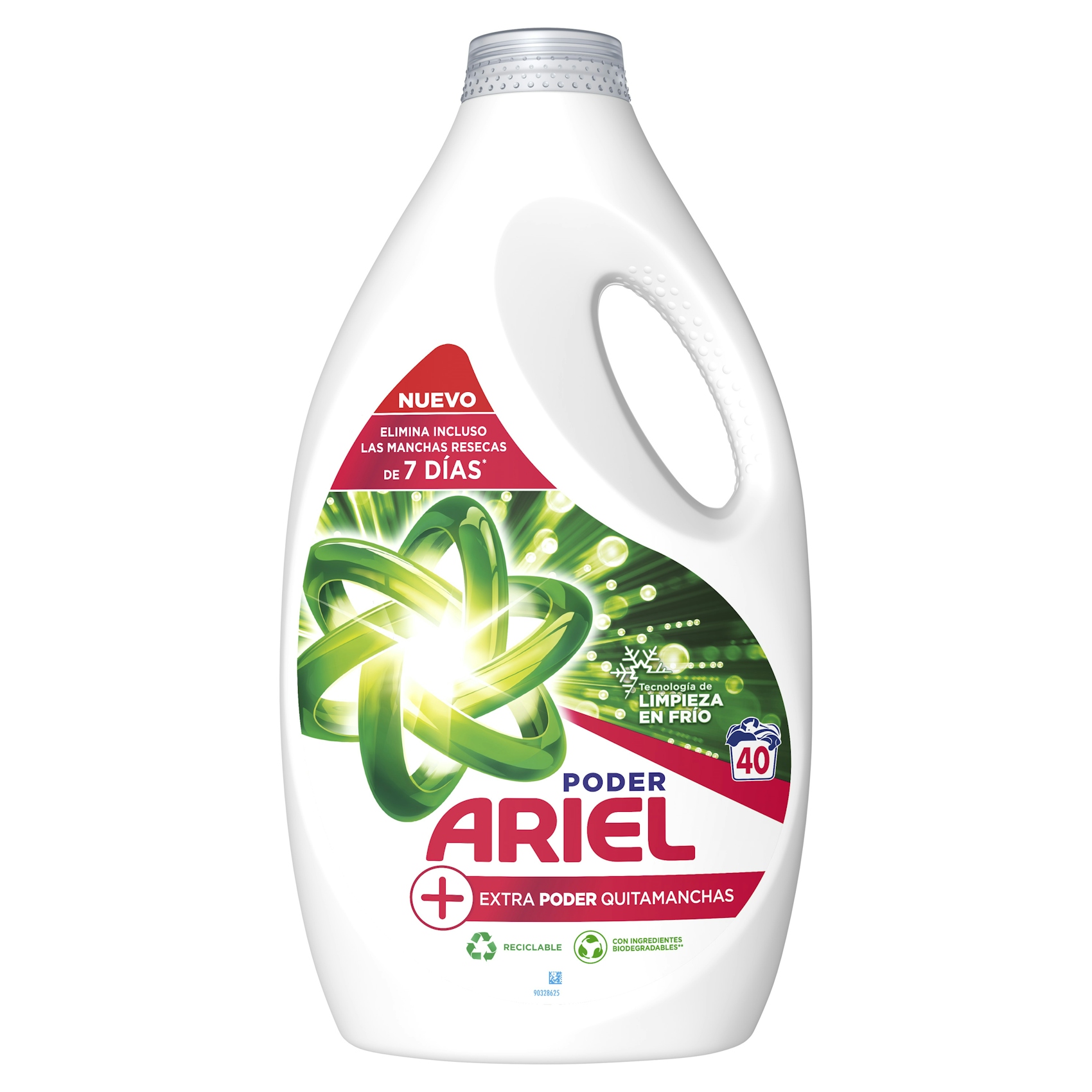Detergente Liquido Ariel Liquido Extra Poder 40Lv 2L