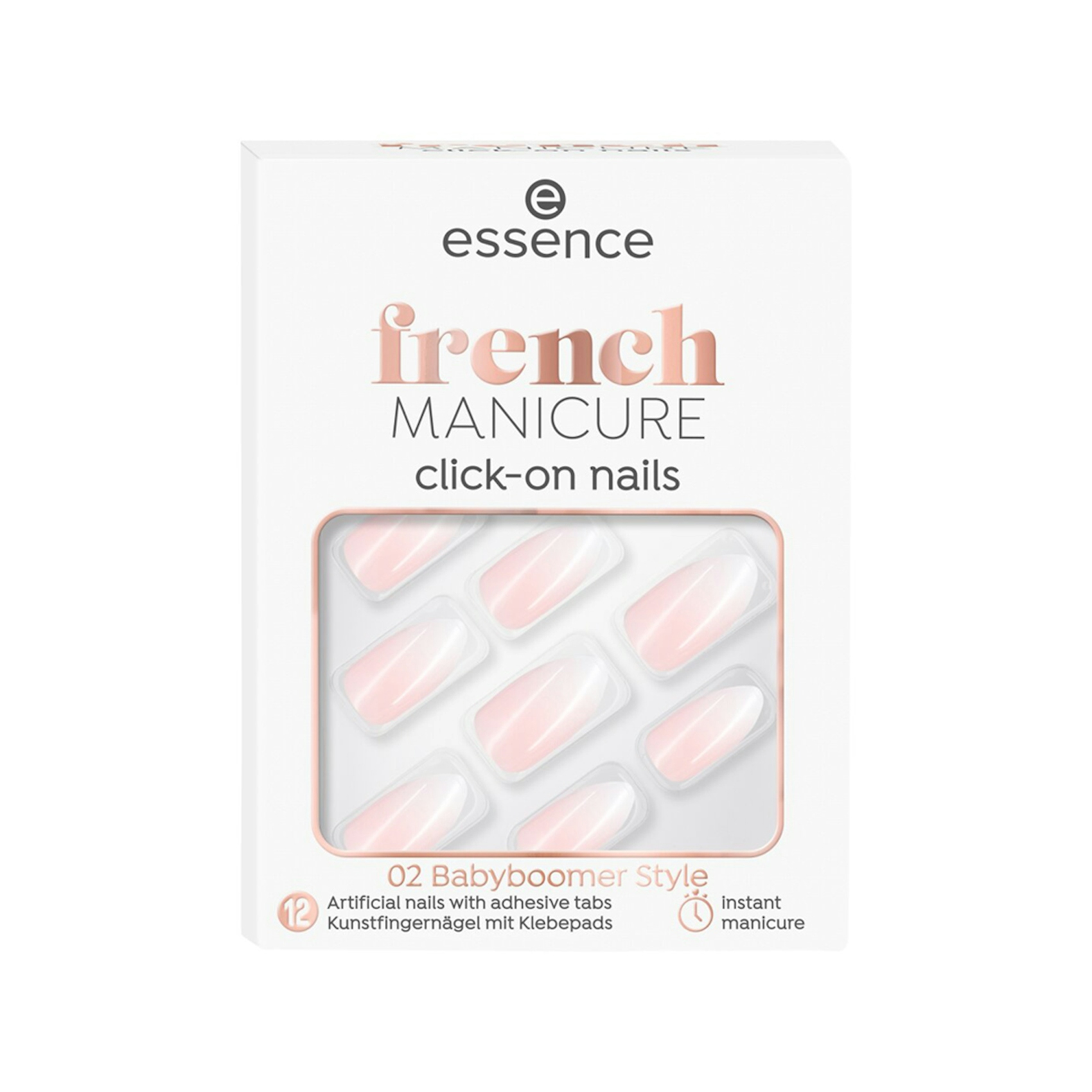 Essence Uñas Artificiales Click-On French Manicure 02