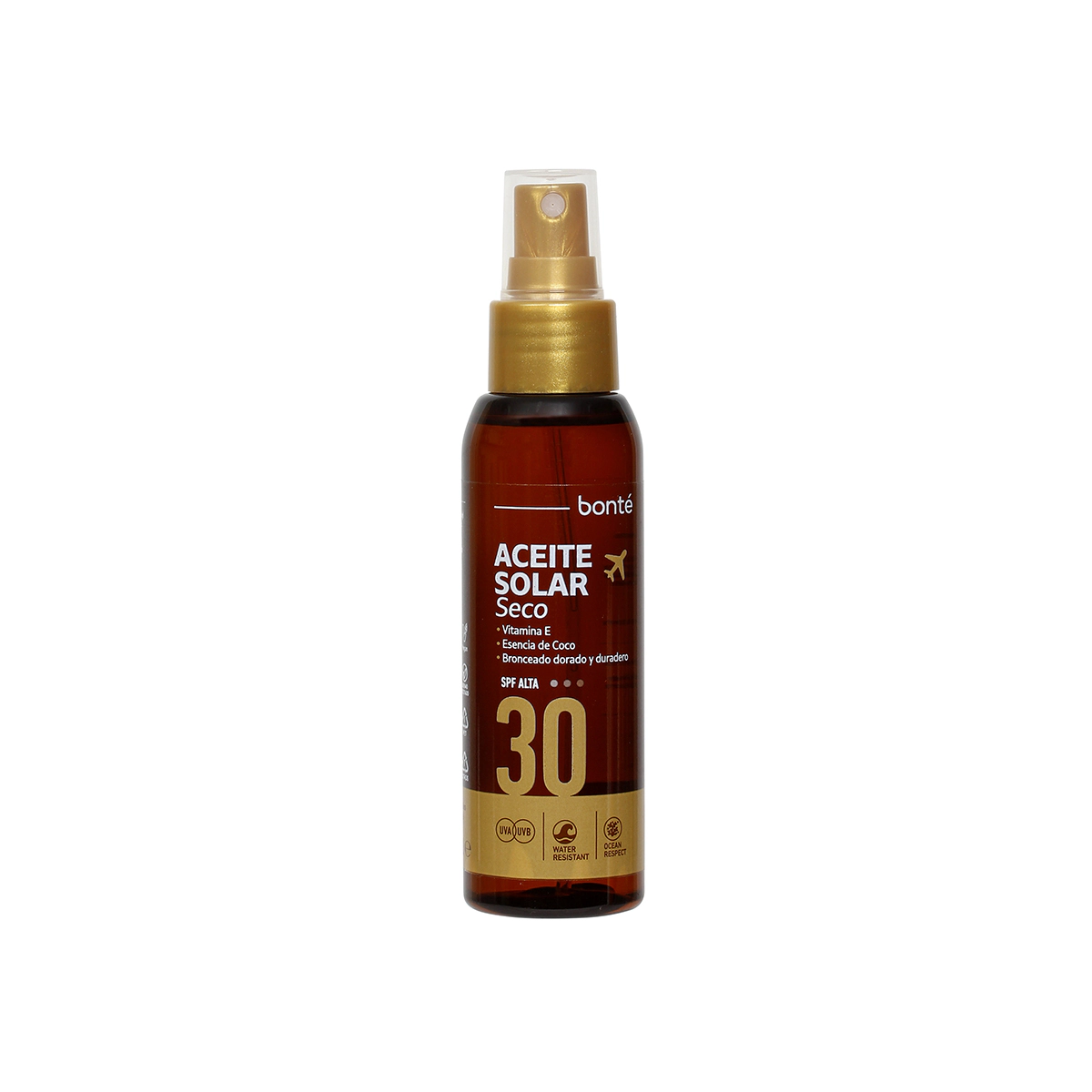Aceite Solar Seco SPF 30 Formato Viaje Bonté 100Ml Aceite Solar Seco SPF 30 Formato Viaje Bonté 100Ml 0