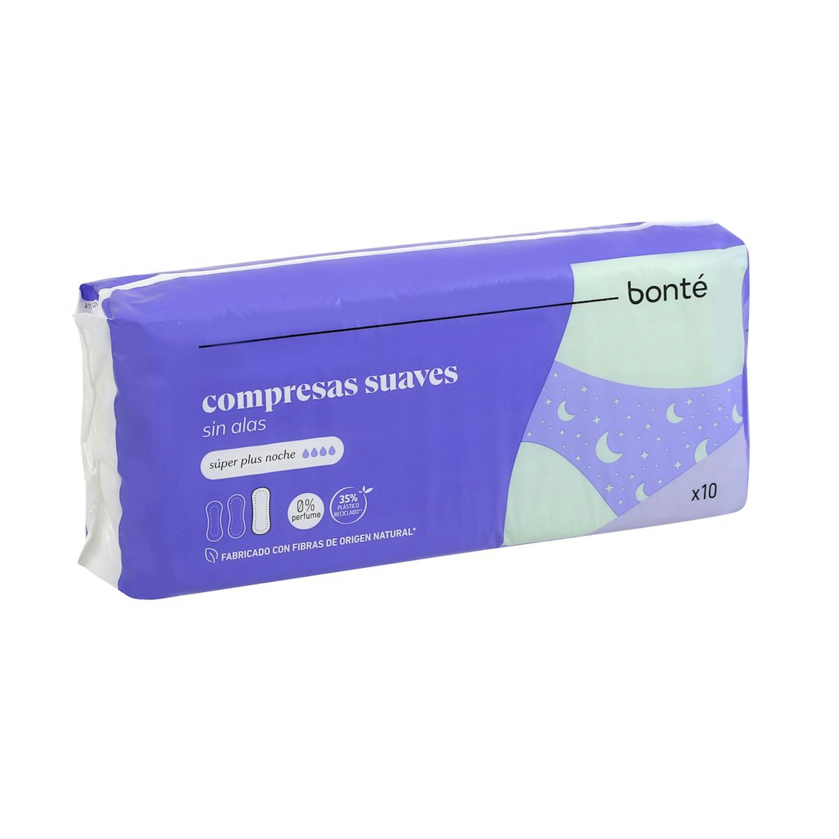 Compresas Suaves De Noche Bonté 10Uds