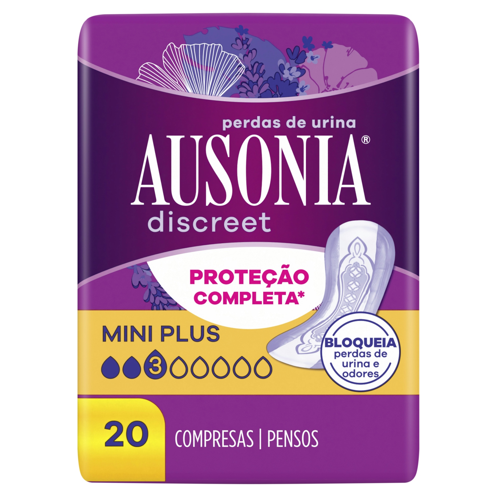 Compresas Incontinencia Mini Plus Discreet Ausonia 20 Uds.