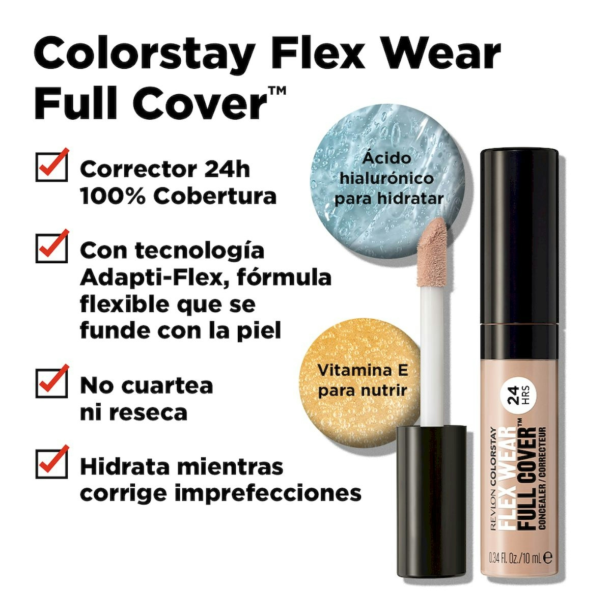 Revlon Colorstay Flex Wear Full Cover Concealer Lt Medium