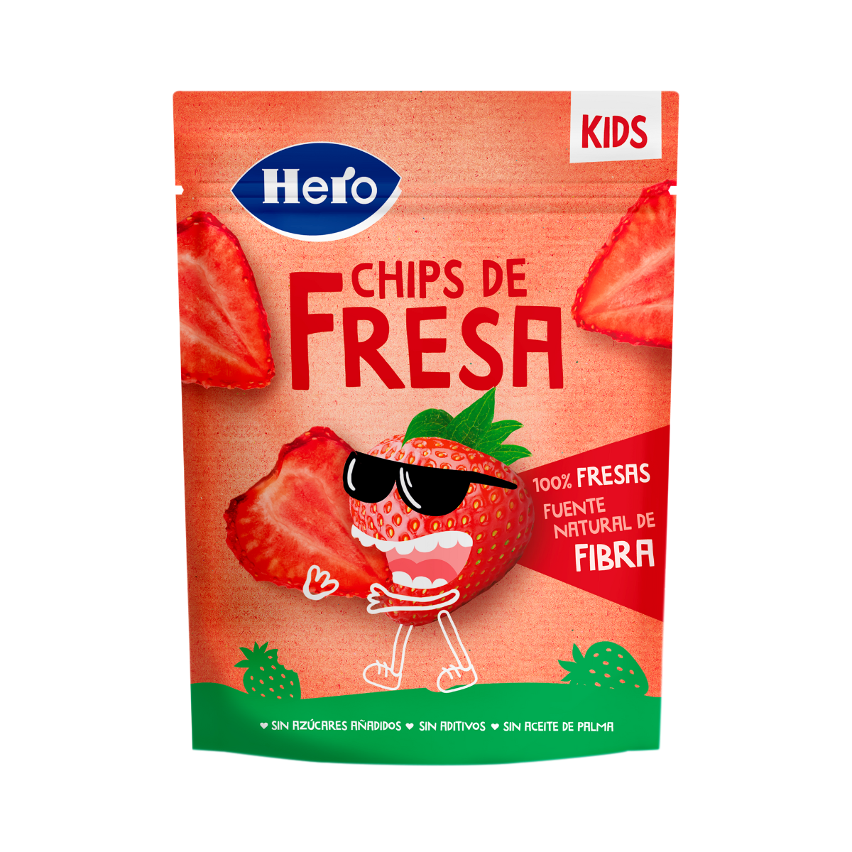 Snack Fresa Chips Hero Kids 12G