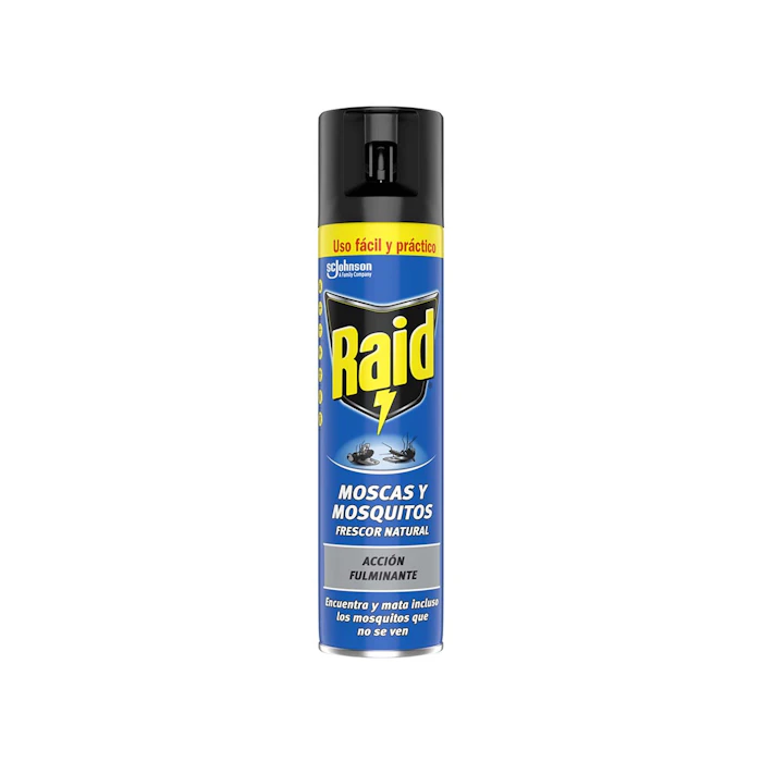 Insecticida Moscas Y Mosquitos Frescor Natural Raid 400Ml