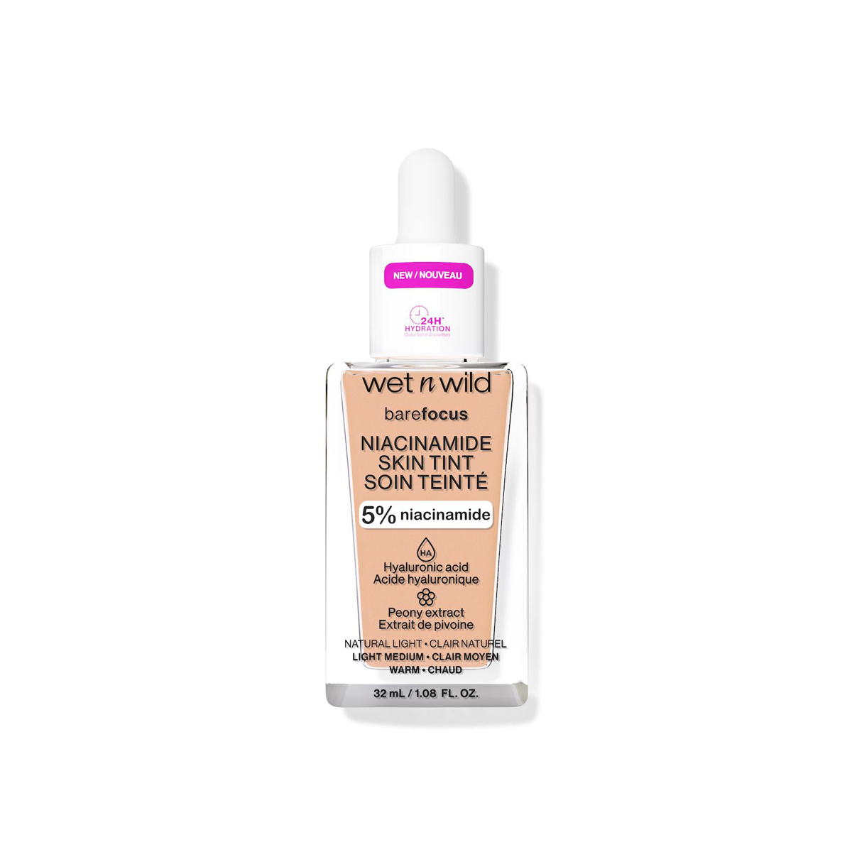 Imagen de Base De Maquillaje Bare Focus Niacinamide Skin Tint Wet N Wild