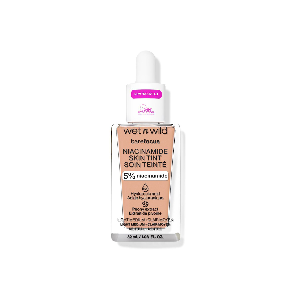 Imagen de Base De Maquillaje Bare Focus Niacinamide Skin Tint Wet N Wild