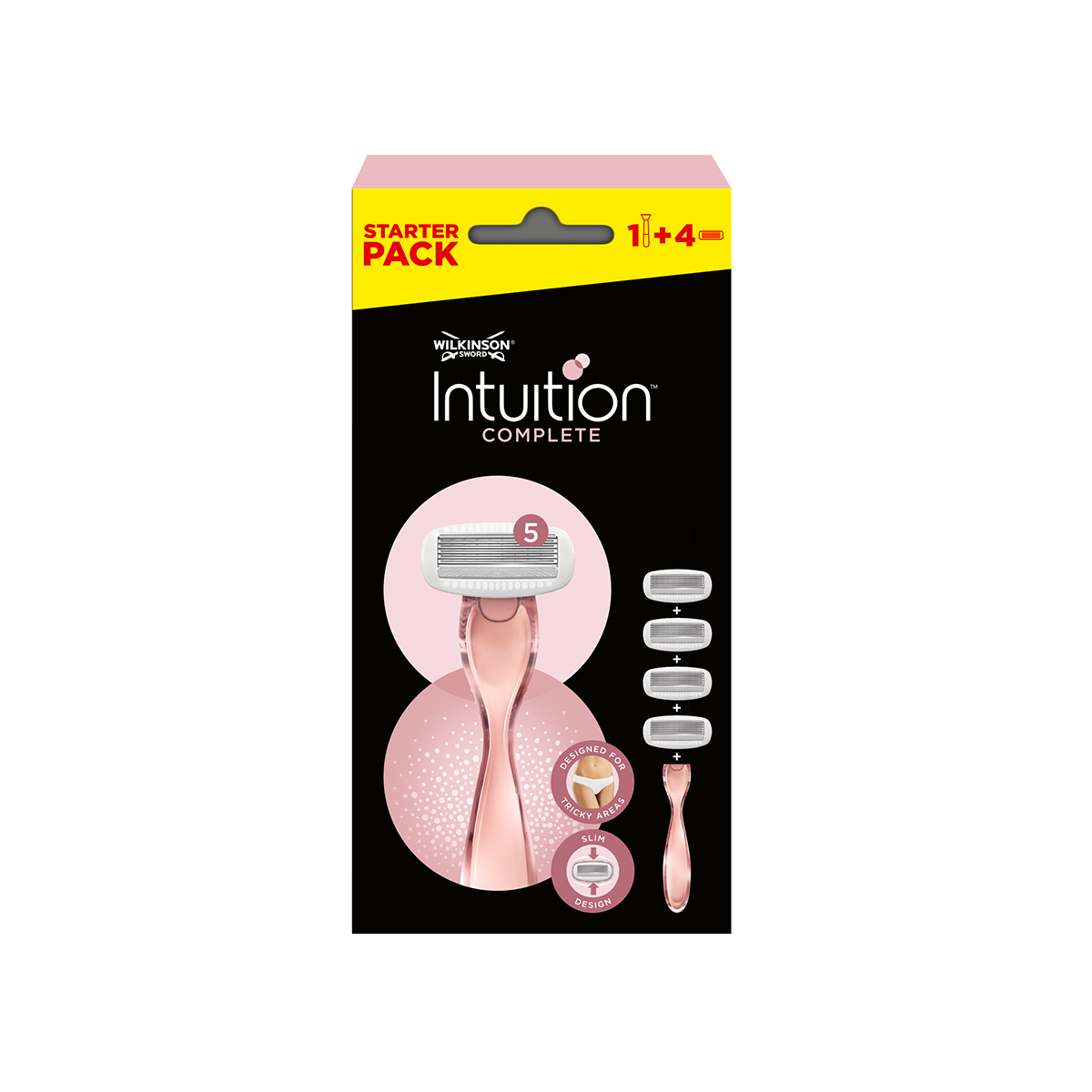Imagen de Maquinilla Depilatoria Intuition Complete + 4 Recambios Wilkinson