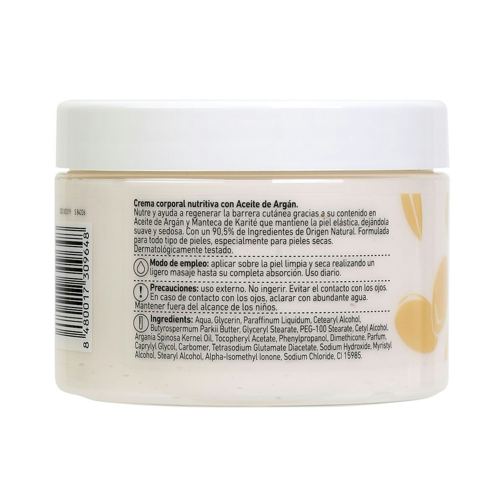 Bonte Crema Corporal Nutritiva Aceite De Argán 300Ml