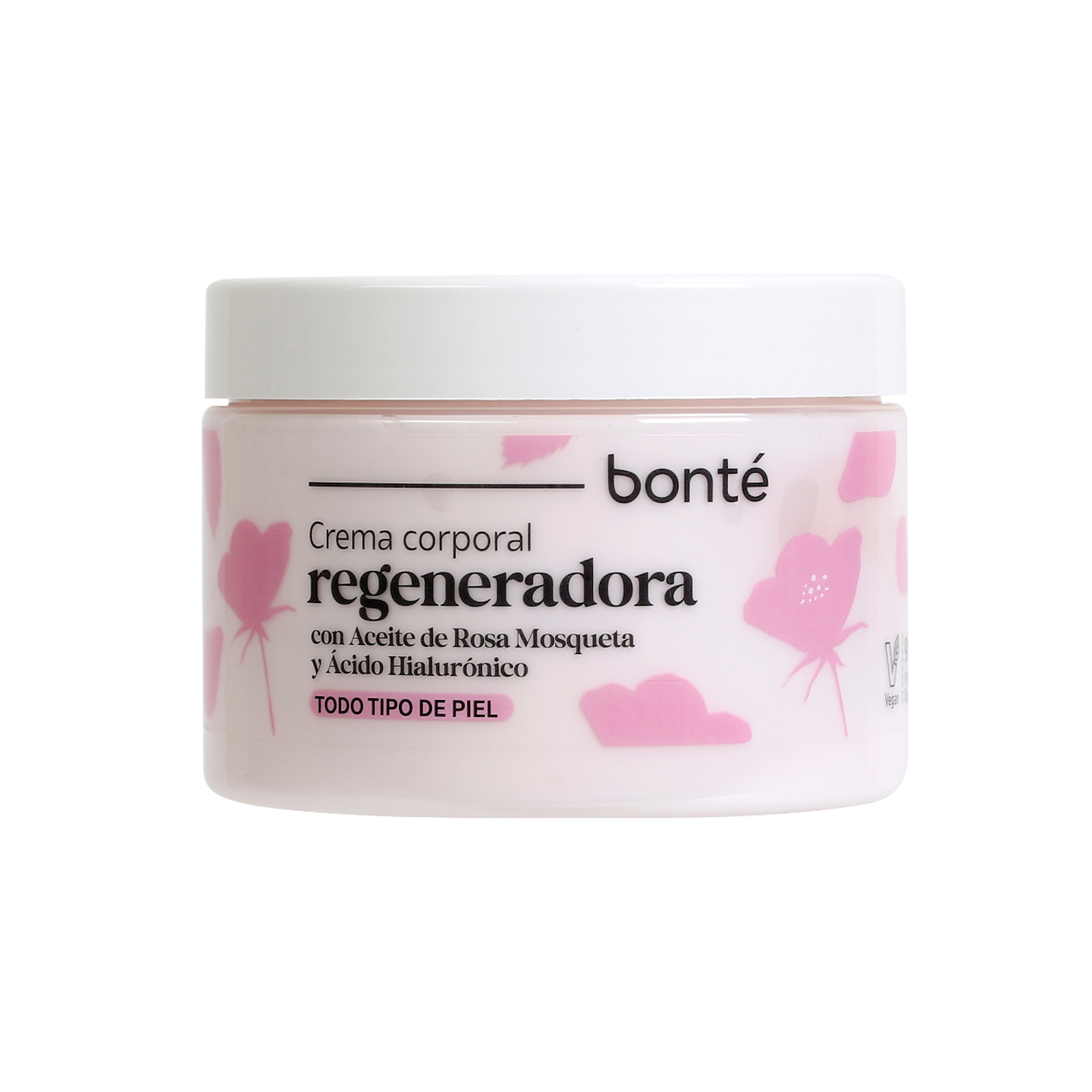 Crema Corporal Regeneradora Rosa Mosqueta Y Ácido Hialurónico Bonte 300Ml