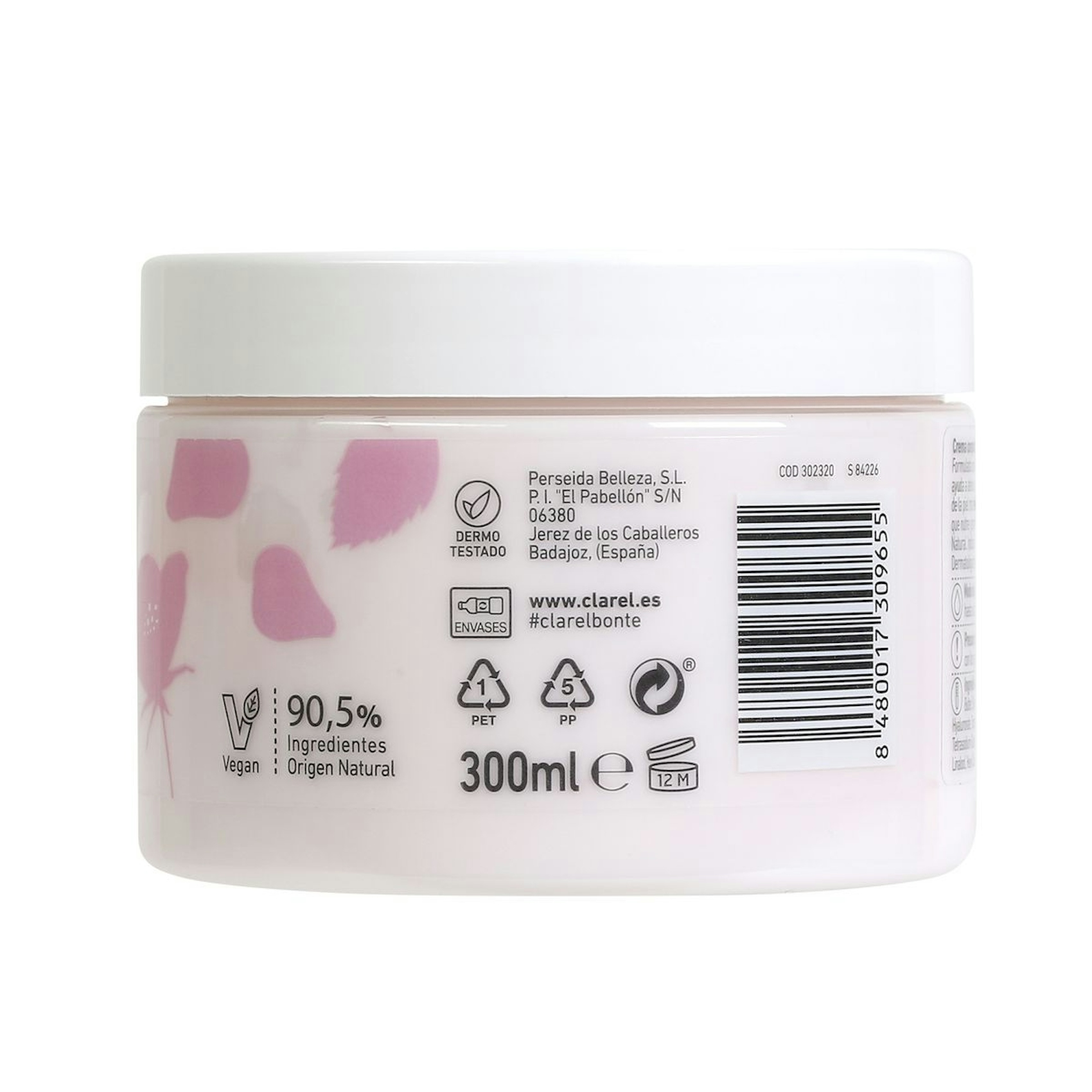 Crema Corporal Regeneradora Rosa Mosqueta Y Ácido Hialurónico Bonte 300Ml