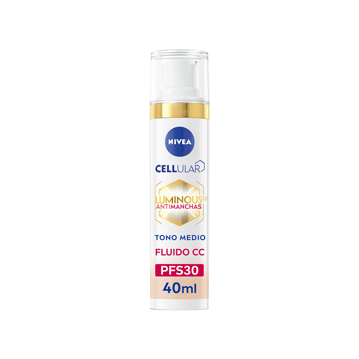 Imagen de Fluido Con Color Luminous 630 Antimanchas SPF 30 Nivea Tono Medio