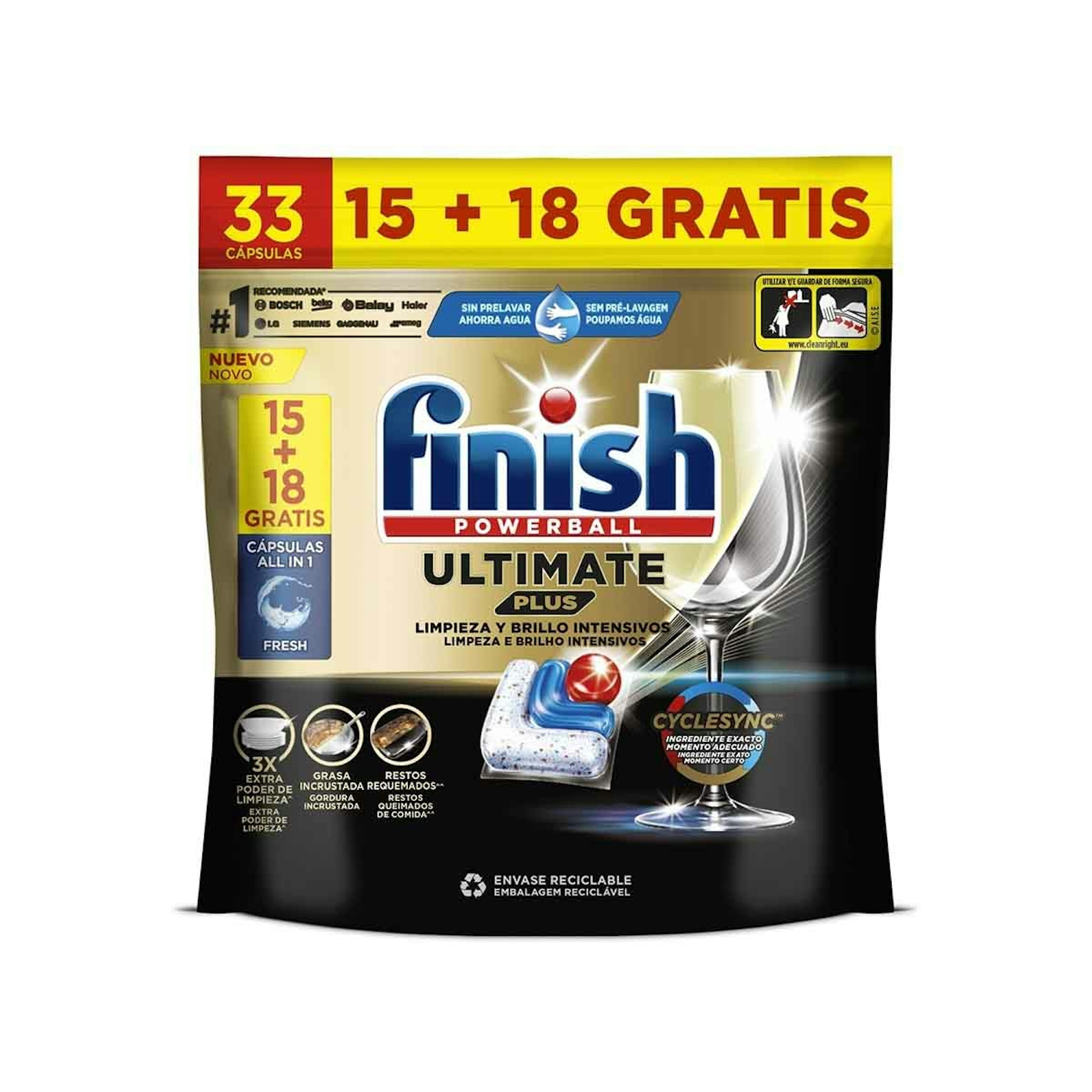 Finish Ultimate Plus 15P+18 0