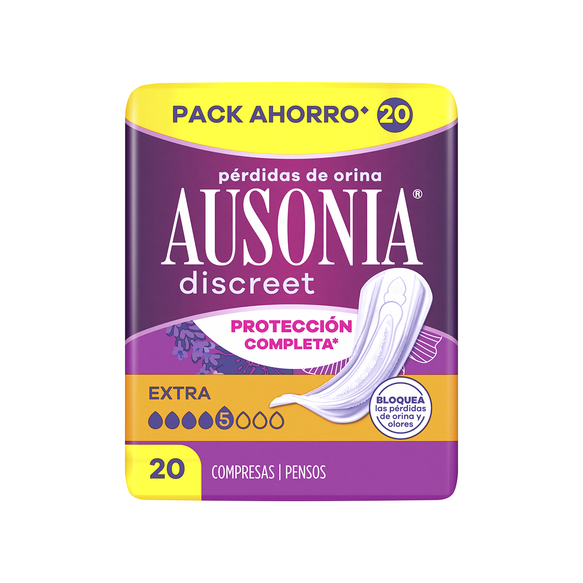 Imagen de Compresas De Incontinencia Extra Ausonia Discreet 20 Uds