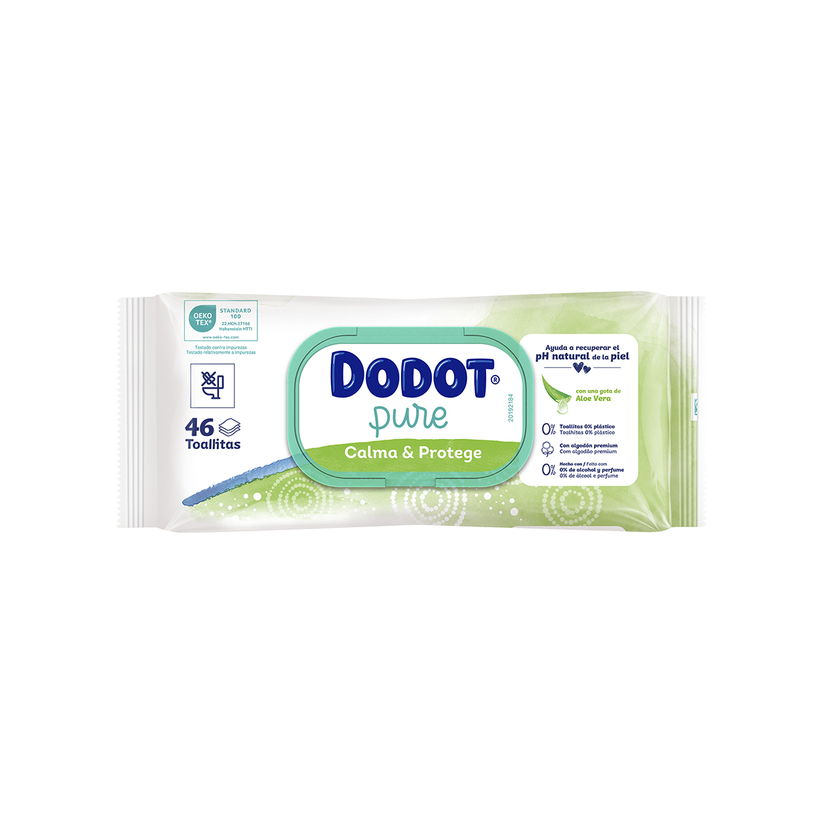 Imagen de Toallitas Húmedas Pure Aloe Vera Dodot 46 Uds