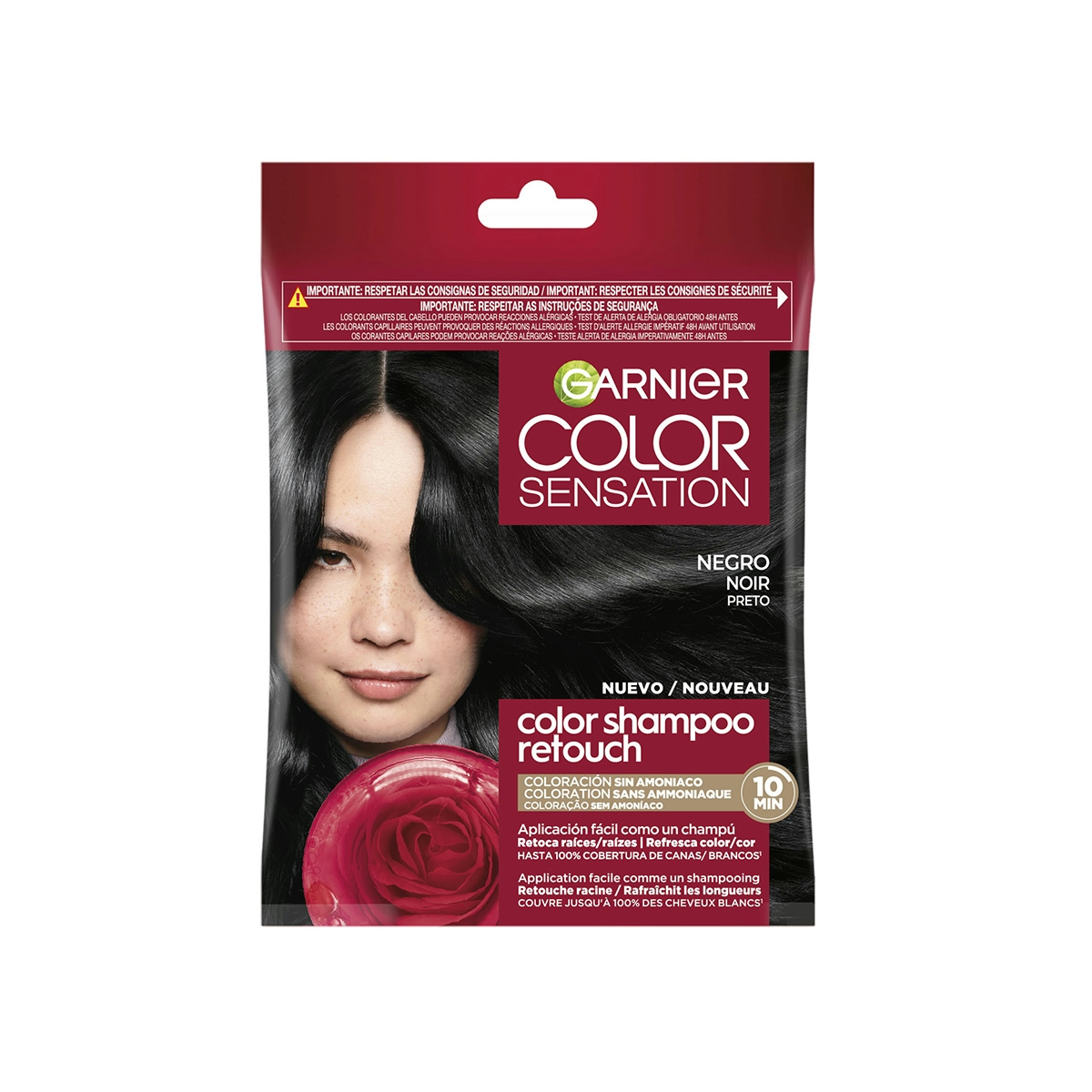 Tinte Semi Permanente Sin Amoníaco Color Shampoo Retouch Garnier N1 Negro Tinte Semi Permanente Sin Amoníaco Color Shampoo Retouch Garnier N1 Negro 0