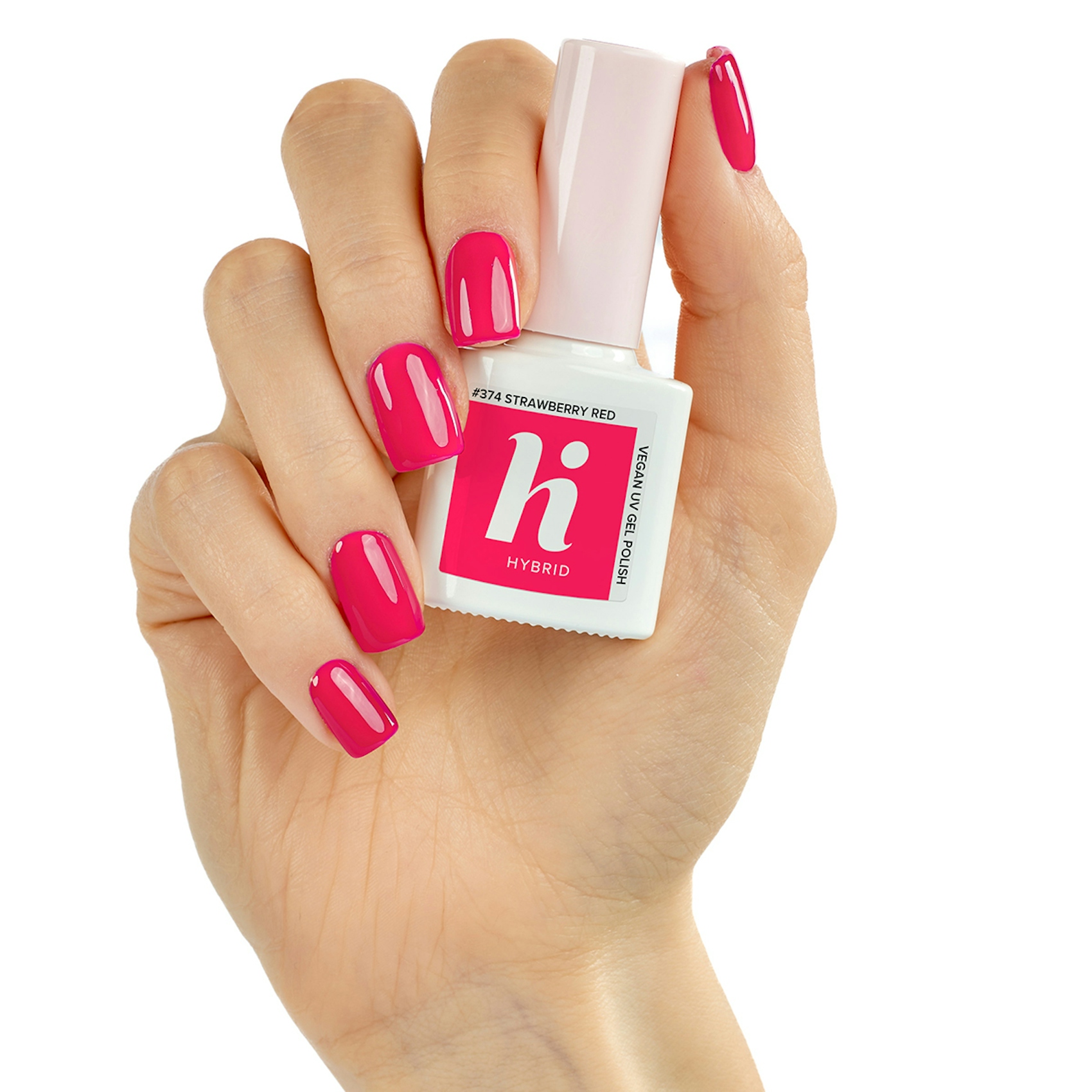 Hi Hybrid 374 Uv Gel Polish Strawberry Red 5Ml