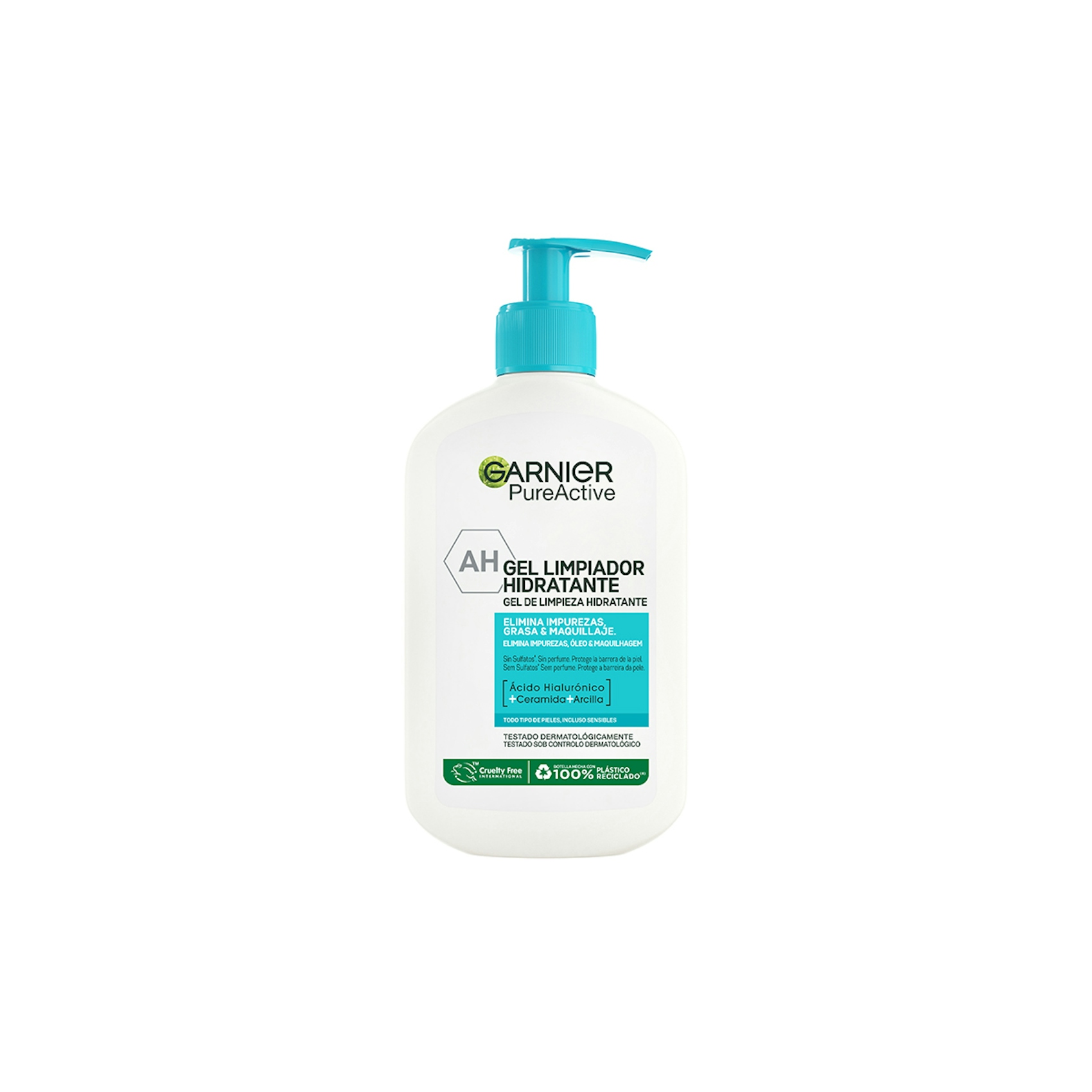 Gel Limpiador Hidratante Pure Active Garnier 250Ml