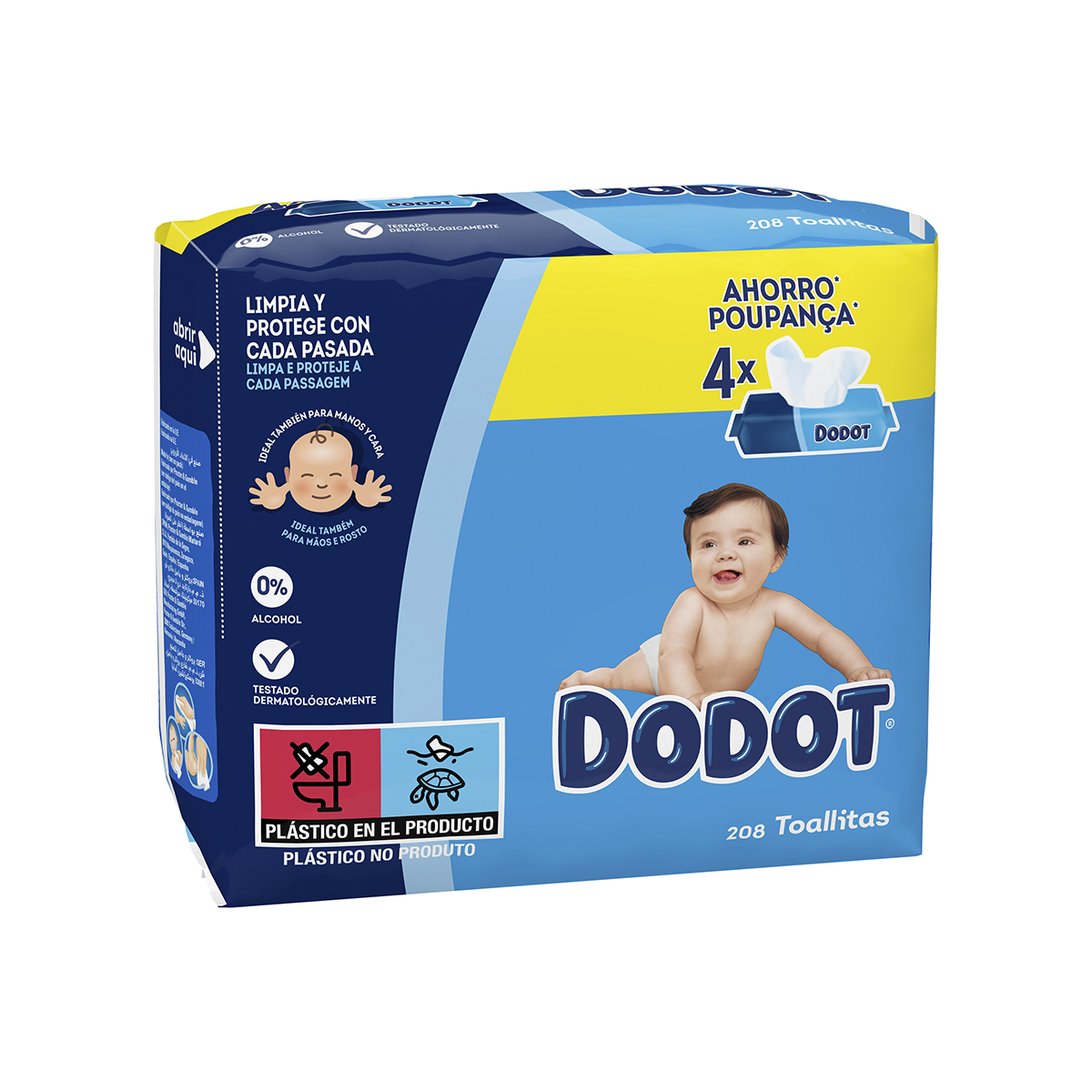 Imagen de Toallitas Húmedas Dodot 208 Uds