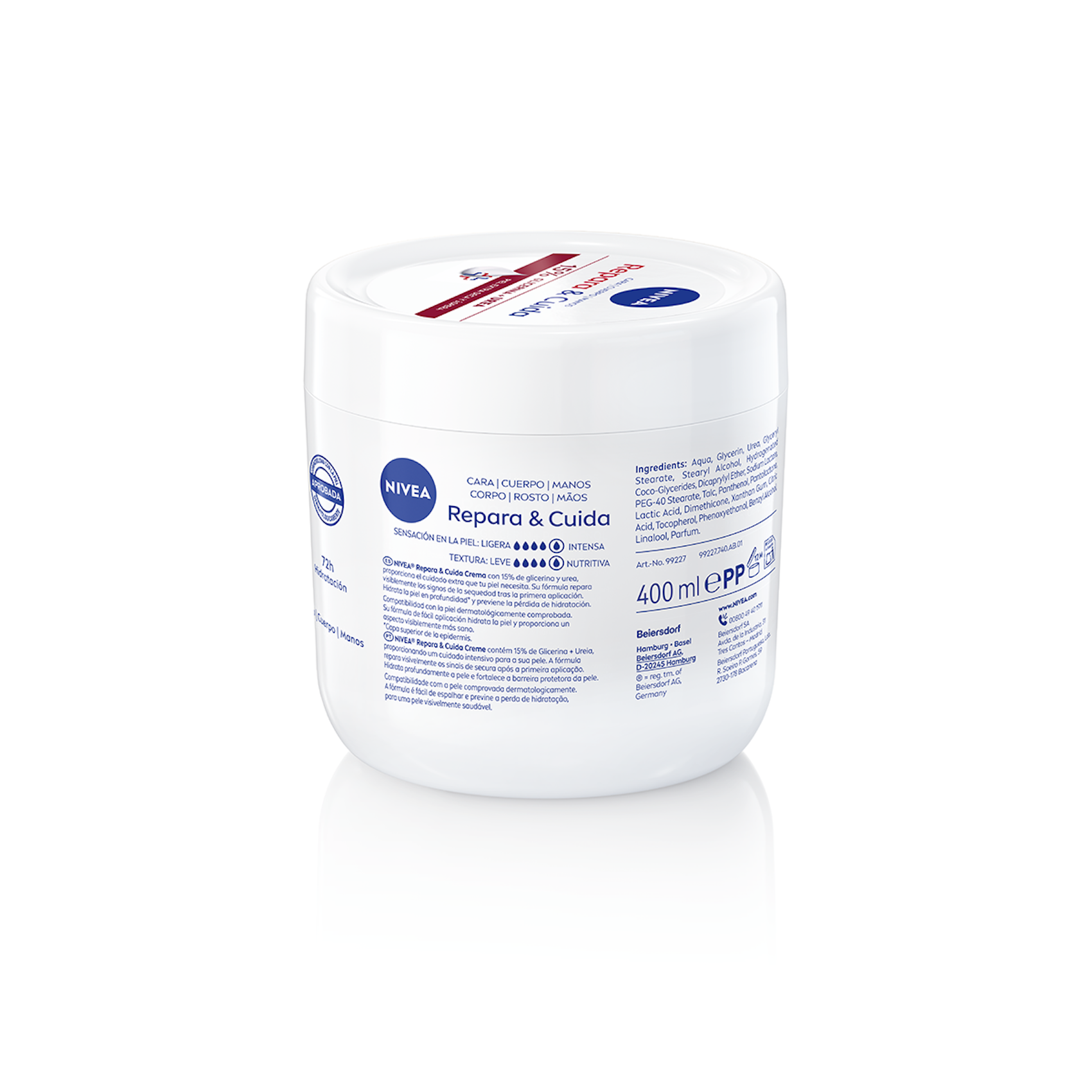 Crema Corporal Repara Y Cuida Glicerina Y Urea Nivea 400Ml